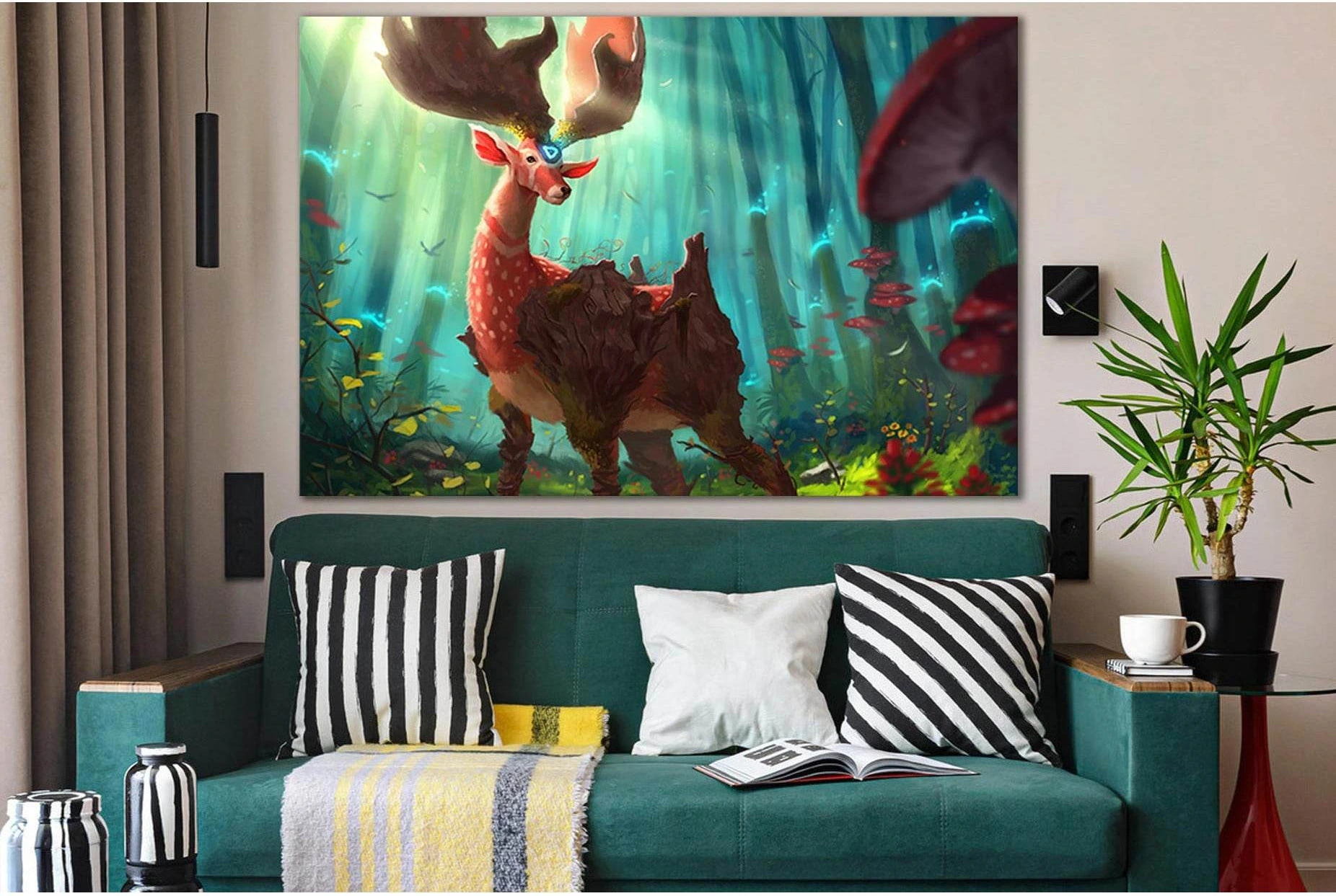 Magical Animal №SL1268 Ready to Hang Canvas Print - Zellart Canvas Prints 0new, ALL_Products, Fantasy And Sci Fi Wall Art