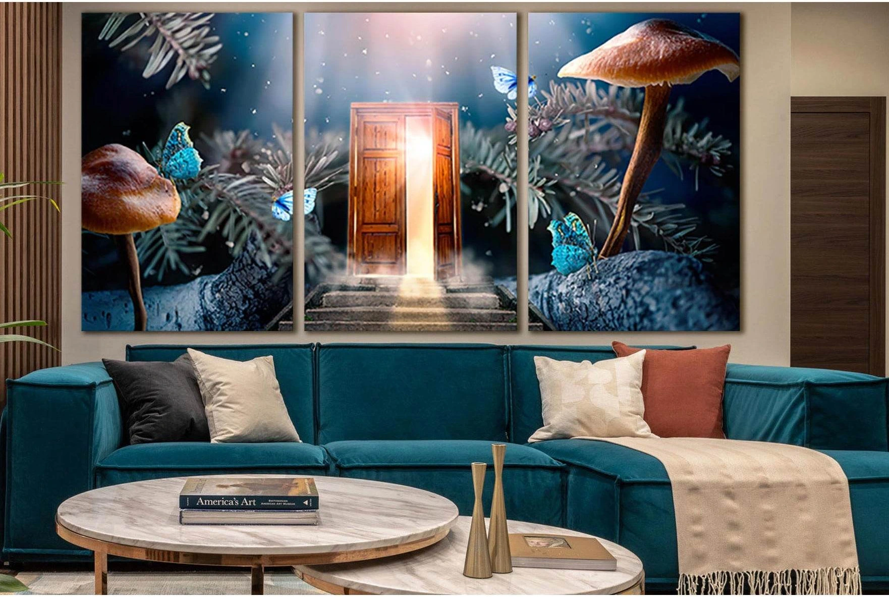Magical Open Secret Door №SL1265 Ready to Hang Canvas Print - Zellart Canvas Prints 0new, ALL_Products, Fantasy And Sci Fi Wall Art