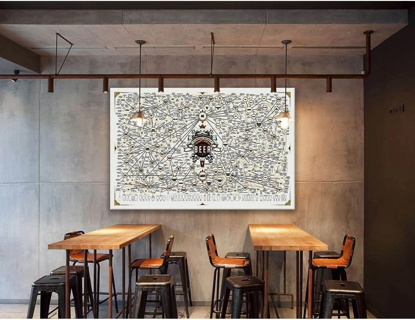 MAGNIFICENT MULTITUDE OF BEER №2027 Ready to Hang Canvas Print - Zellart Canvas Prints ALL_Products, Beer