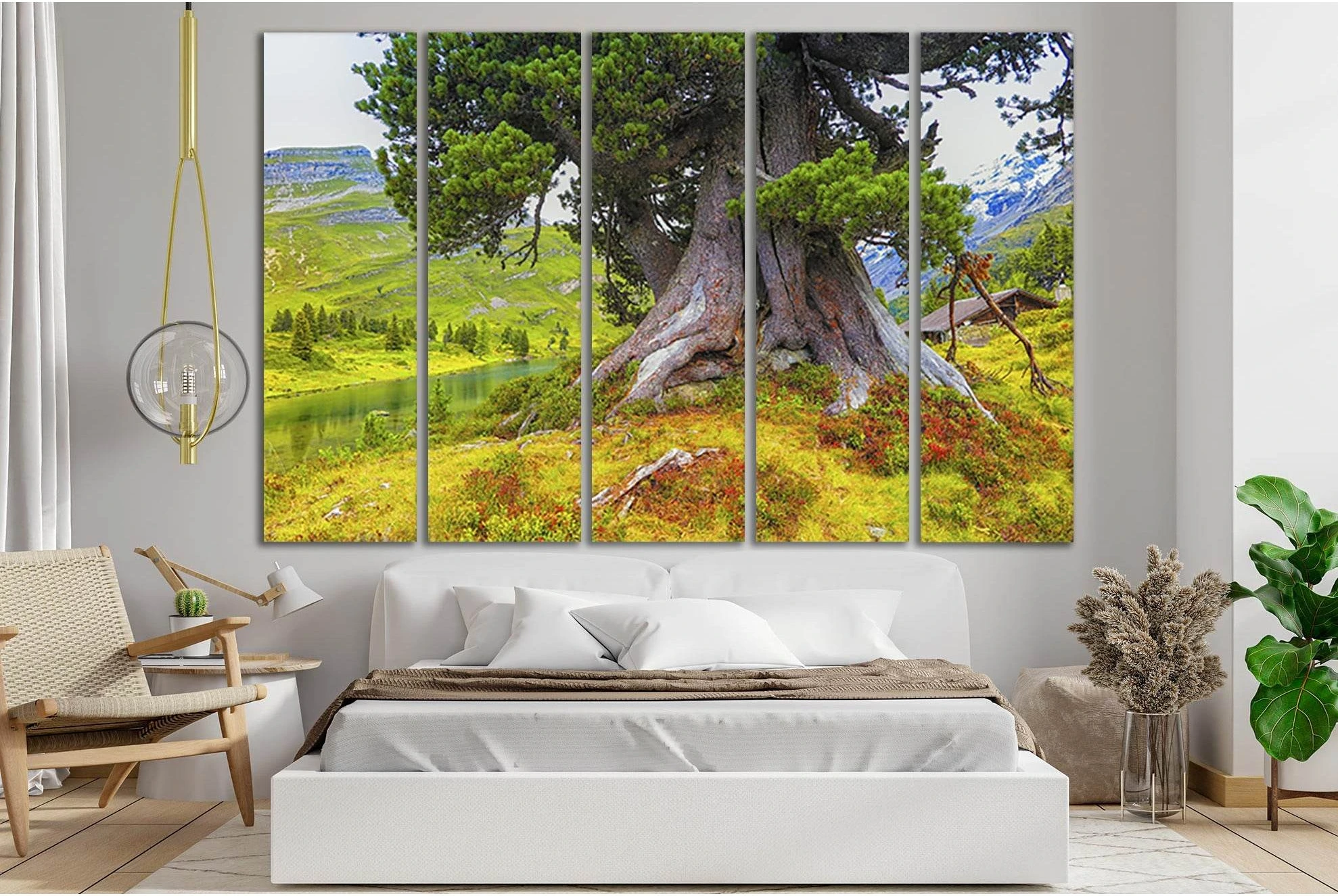 Magnificent Tree №SL812 Ready to Hang Canvas Print - Zellart Canvas Prints 0new, ALL_Products, Trees Wall Art
