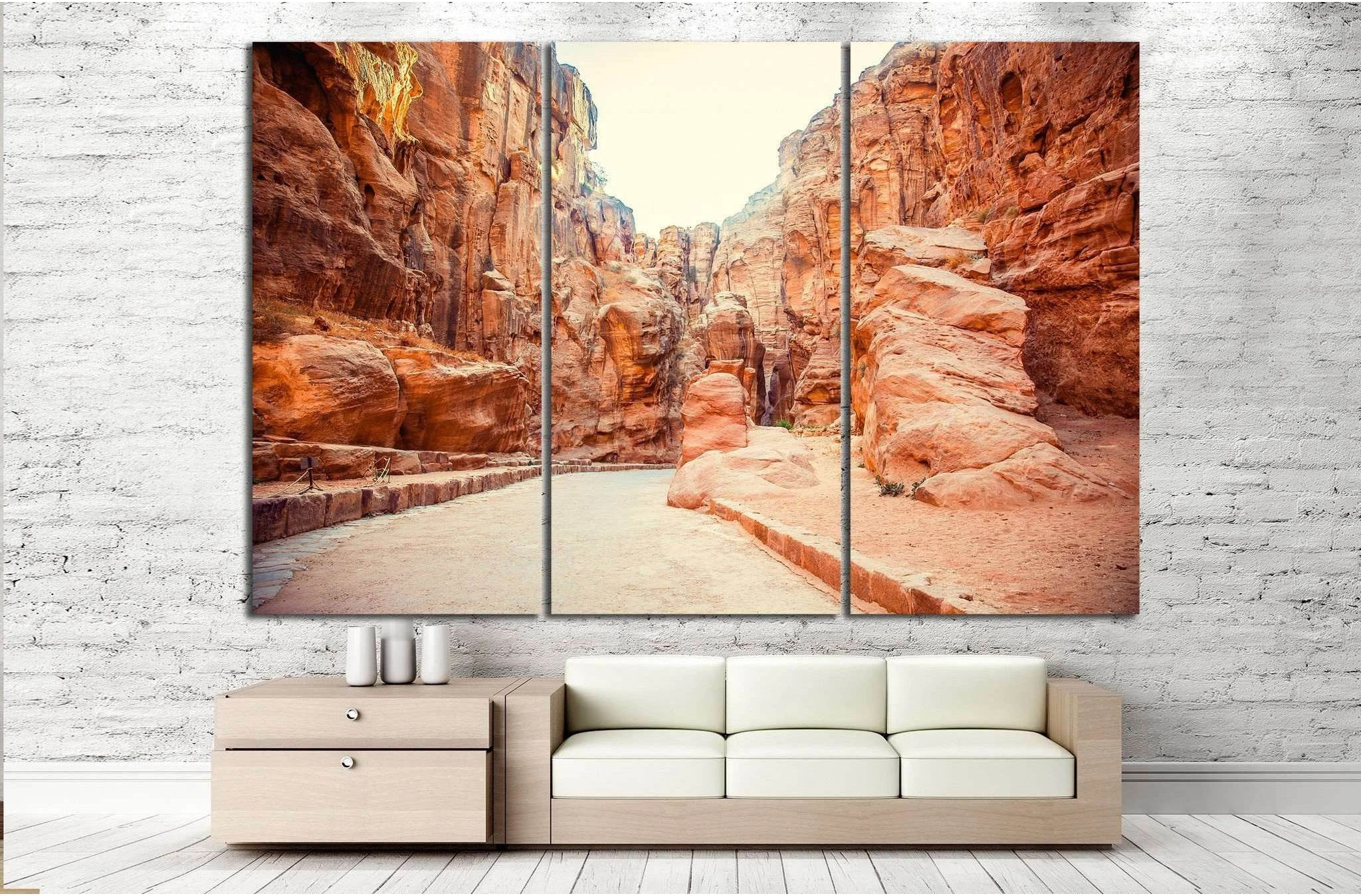 Main entrance to ancient city №832 Ready to Hang Canvas Print - Zellart Canvas Prints ALL_Products, s-832