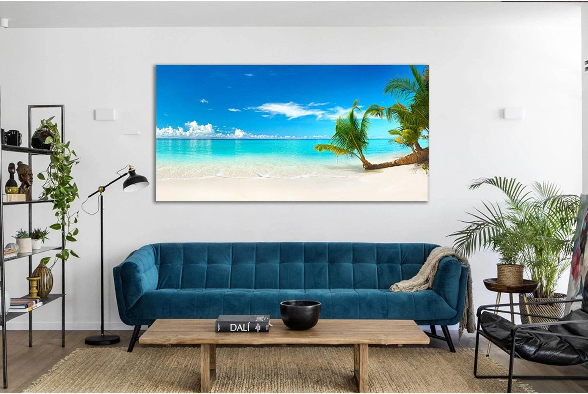 Maldives Tropical Landscape №SL62 Ready to Hang Canvas Print - Zellart Canvas Prints 0new, ALL_Products, Beach Ocean & Waves