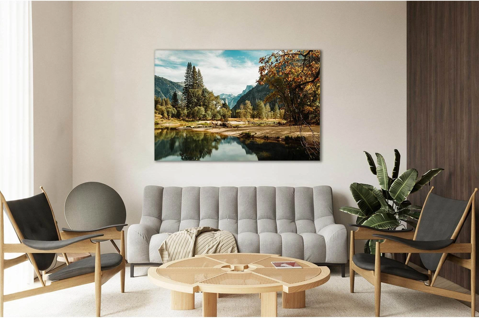 Maligne Lake №sl01 Ready to Hang Canvas Print - Zellart Canvas Prints 0new, ALL_Products, Mountains Wall Art, Nature & Landscapes Canvas Print