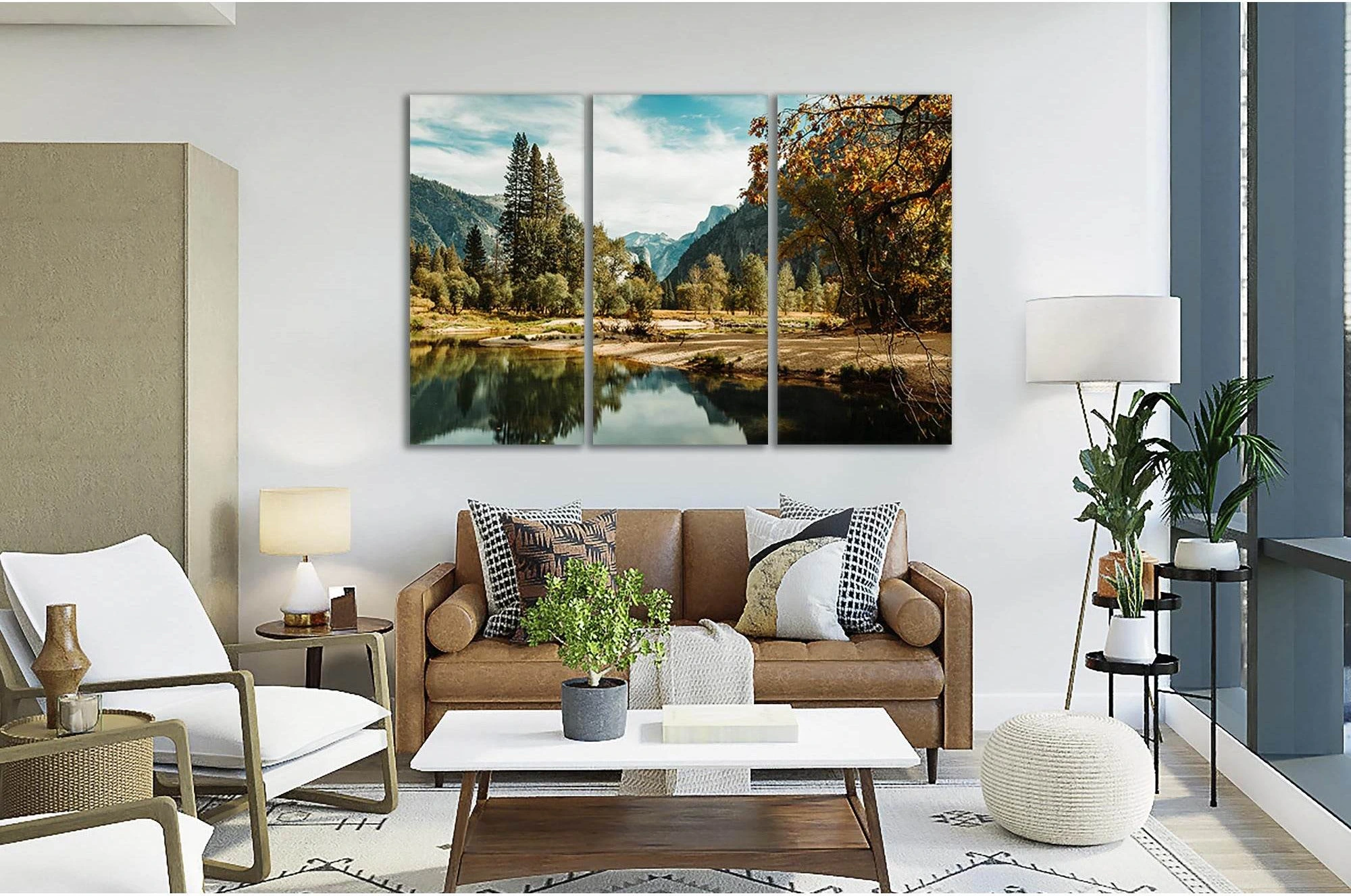 Maligne Lake №sl01 Ready to Hang Canvas Print - Zellart Canvas Prints 0new, ALL_Products, Mountains Wall Art, Nature & Landscapes Canvas Print