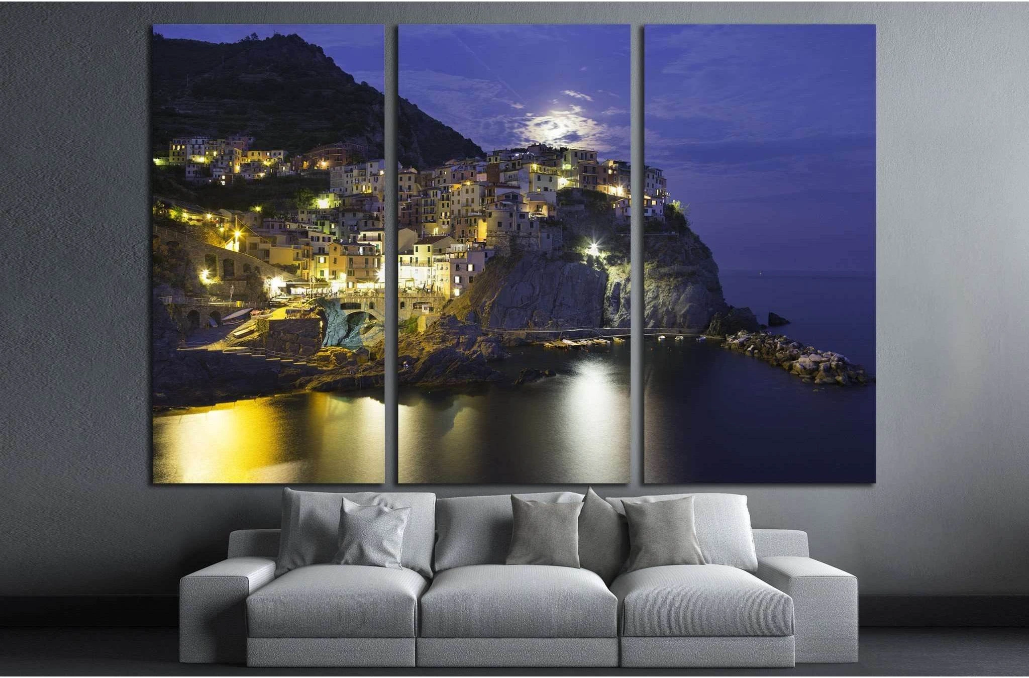 Manarola, Cinque Terre, Italy №1240 Ready to Hang Canvas Print - Zellart Canvas Prints ALL_Products, s-1240