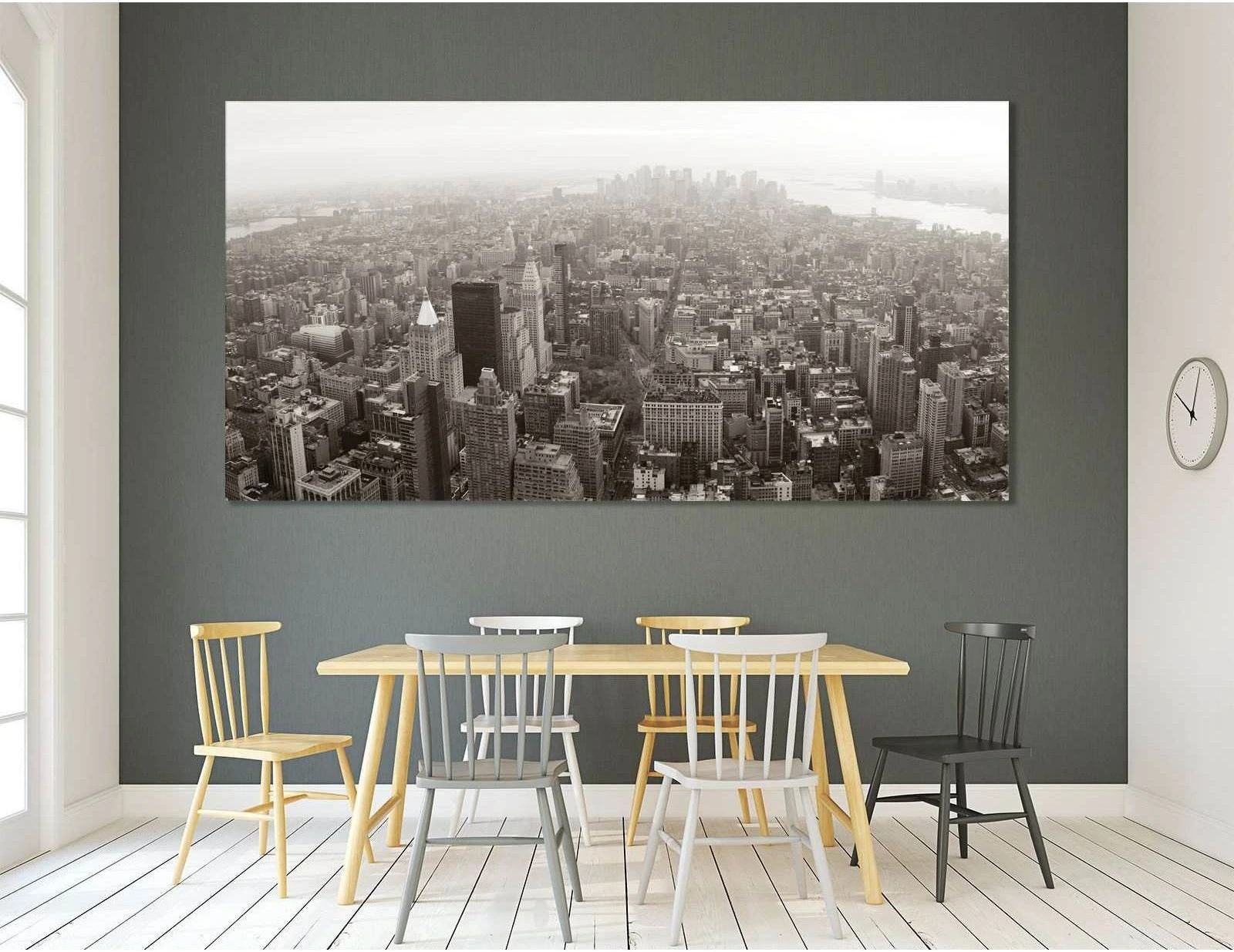 Manhattan New York №3019 Ready to Hang Canvas Print - Zellart Canvas Prints 0_NY_ART, ALL_Products, z-3019