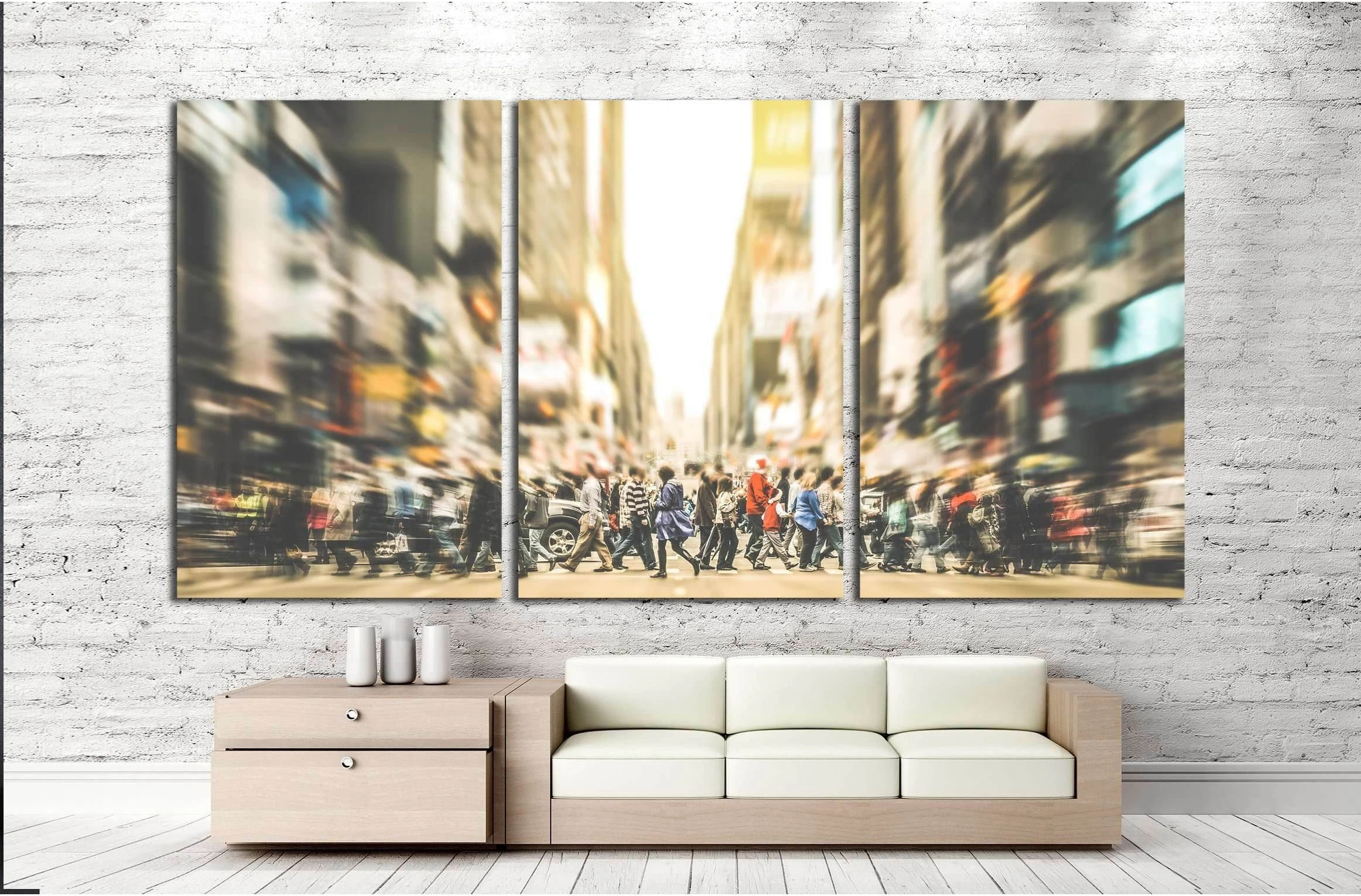 Manhattan - New York City №2944 Ready to Hang Canvas Print - Zellart Canvas Prints 0_NY_ART, ALL_Products, s-2944