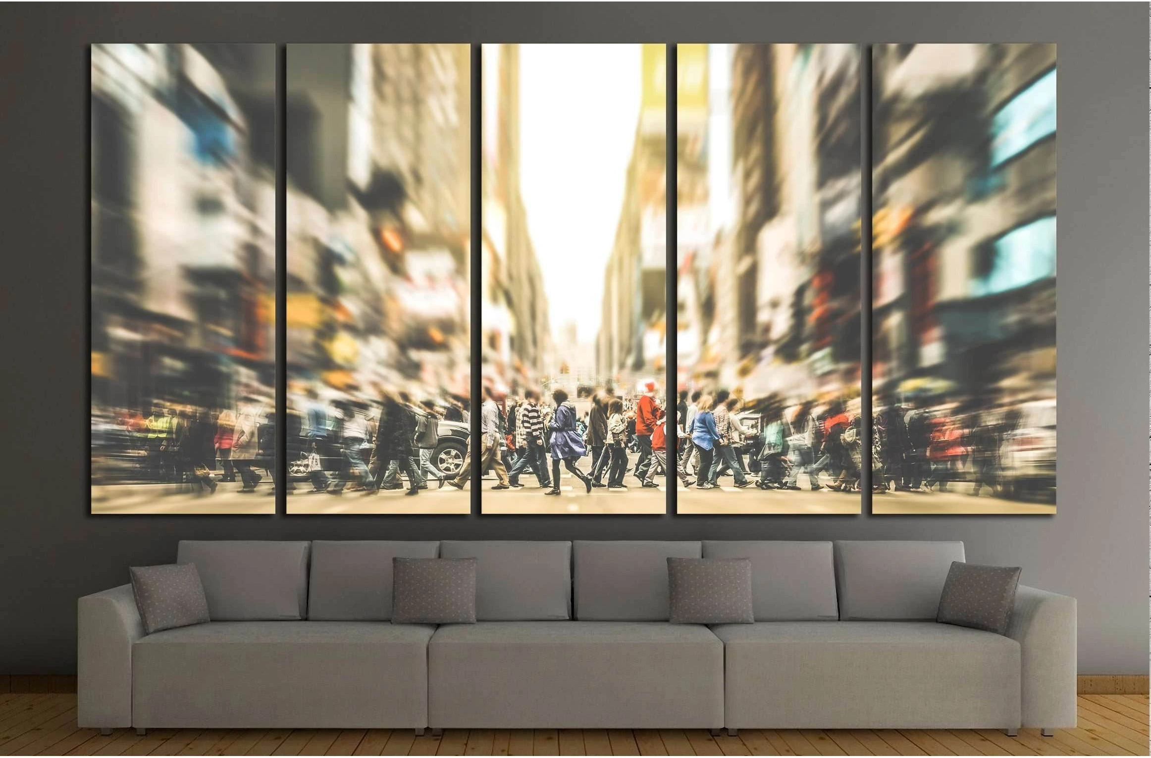 Manhattan - New York City №2944 Ready to Hang Canvas Print - Zellart Canvas Prints 0_NY_ART, ALL_Products, s-2944