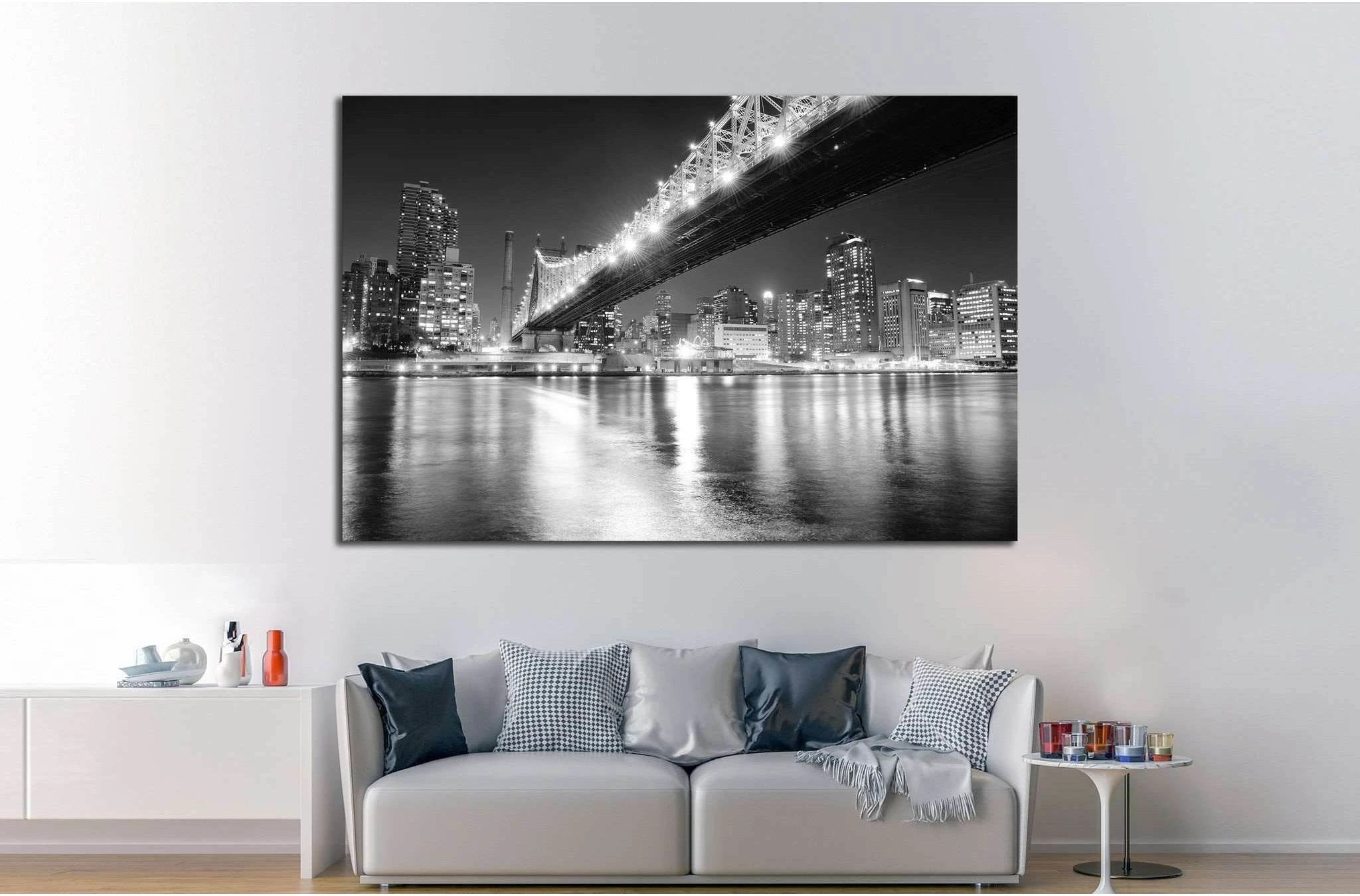 Manhattan skyline №776 Ready to Hang Canvas Print - Zellart Canvas Prints 0_NY_ART, ALL_Products, s-776