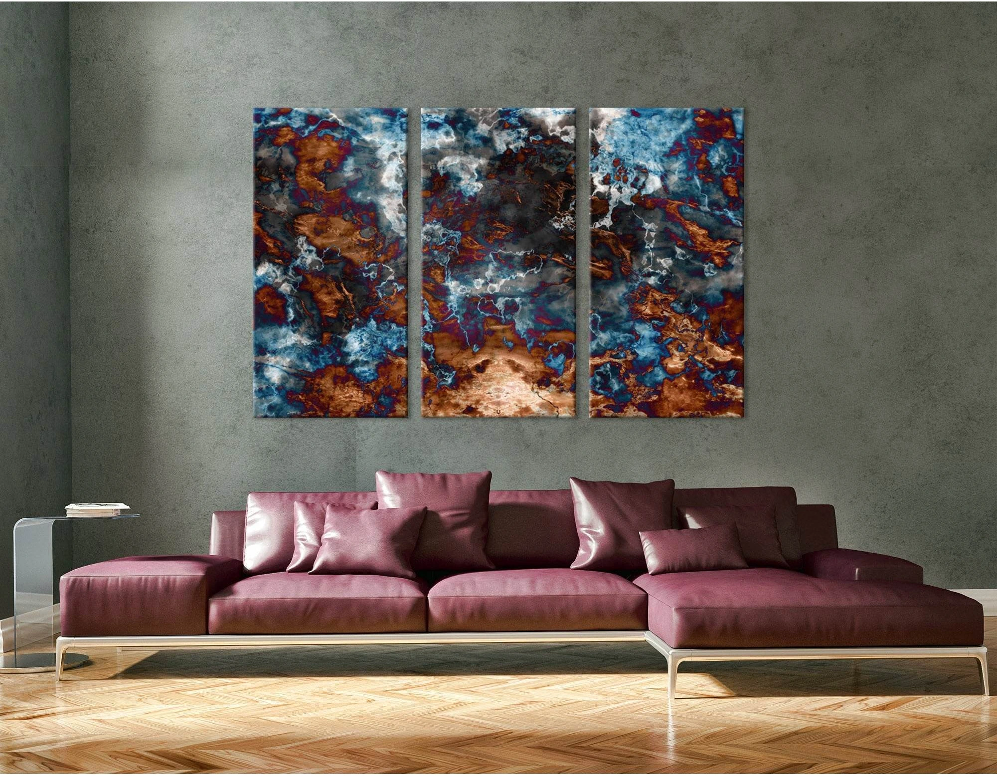 Marble Abstract №04329 Ready to Hang Canvas Print - Zellart Canvas Prints ALL_Products