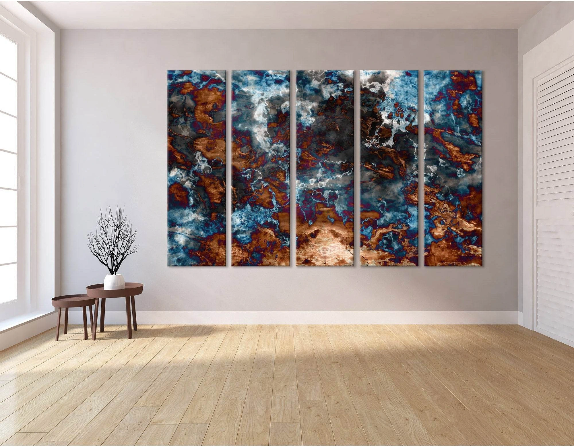 Marble Abstract №04329 Ready to Hang Canvas Print - Zellart Canvas Prints ALL_Products
