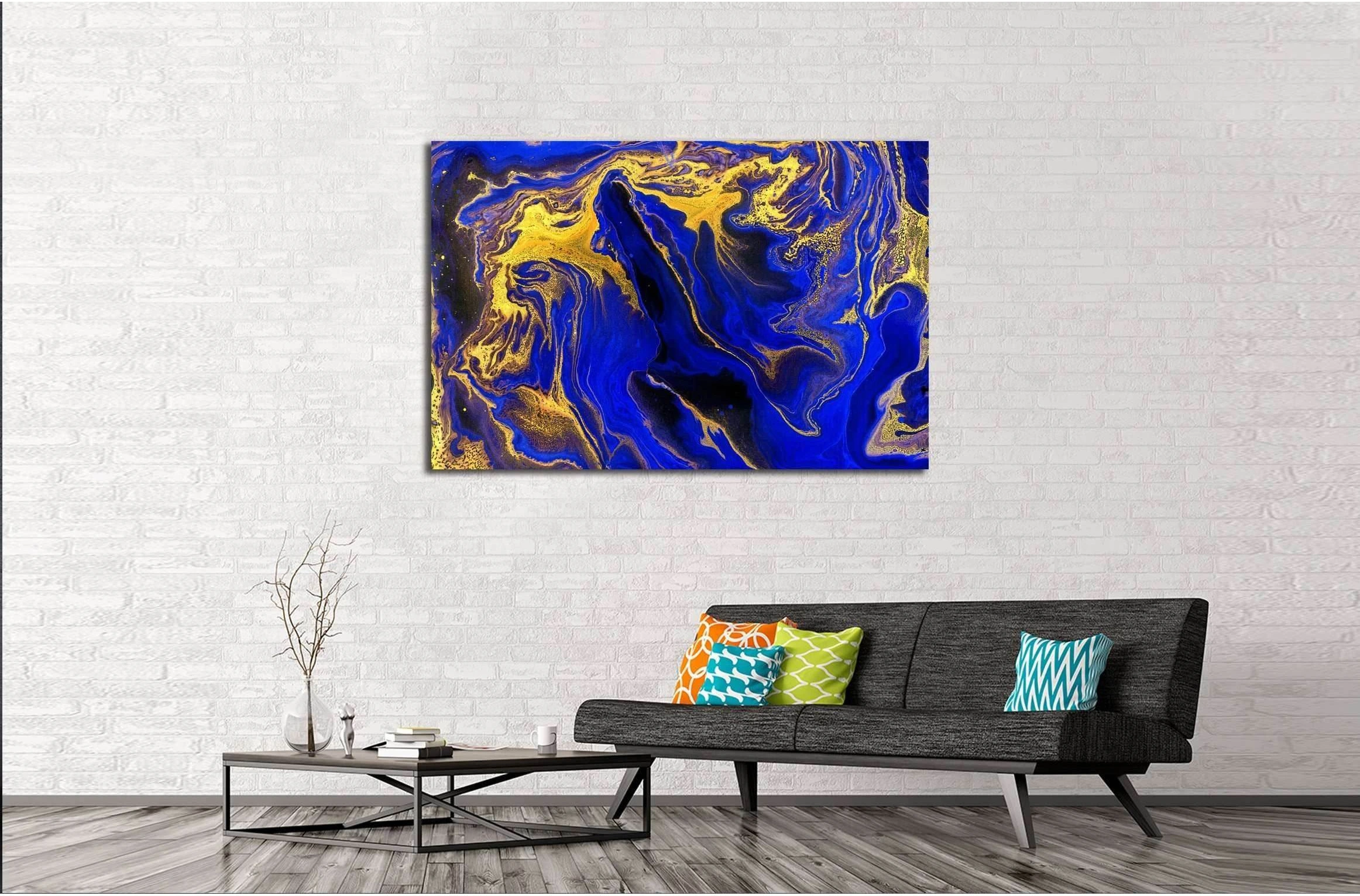Marble. Beautiful abstract horizontal background №3228 Ready to Hang Canvas Print - Zellart Canvas Prints ALL_Products, s-3228
