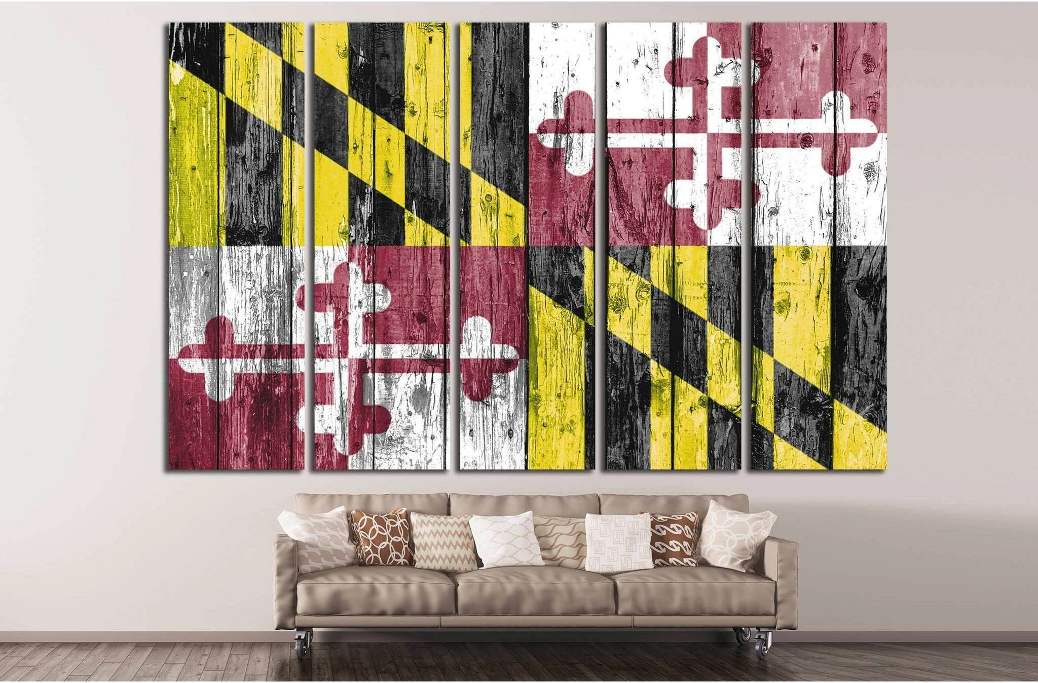 Maryland №654 Ready to Hang Canvas Print - Zellart Canvas Prints ALL_Products, s-654