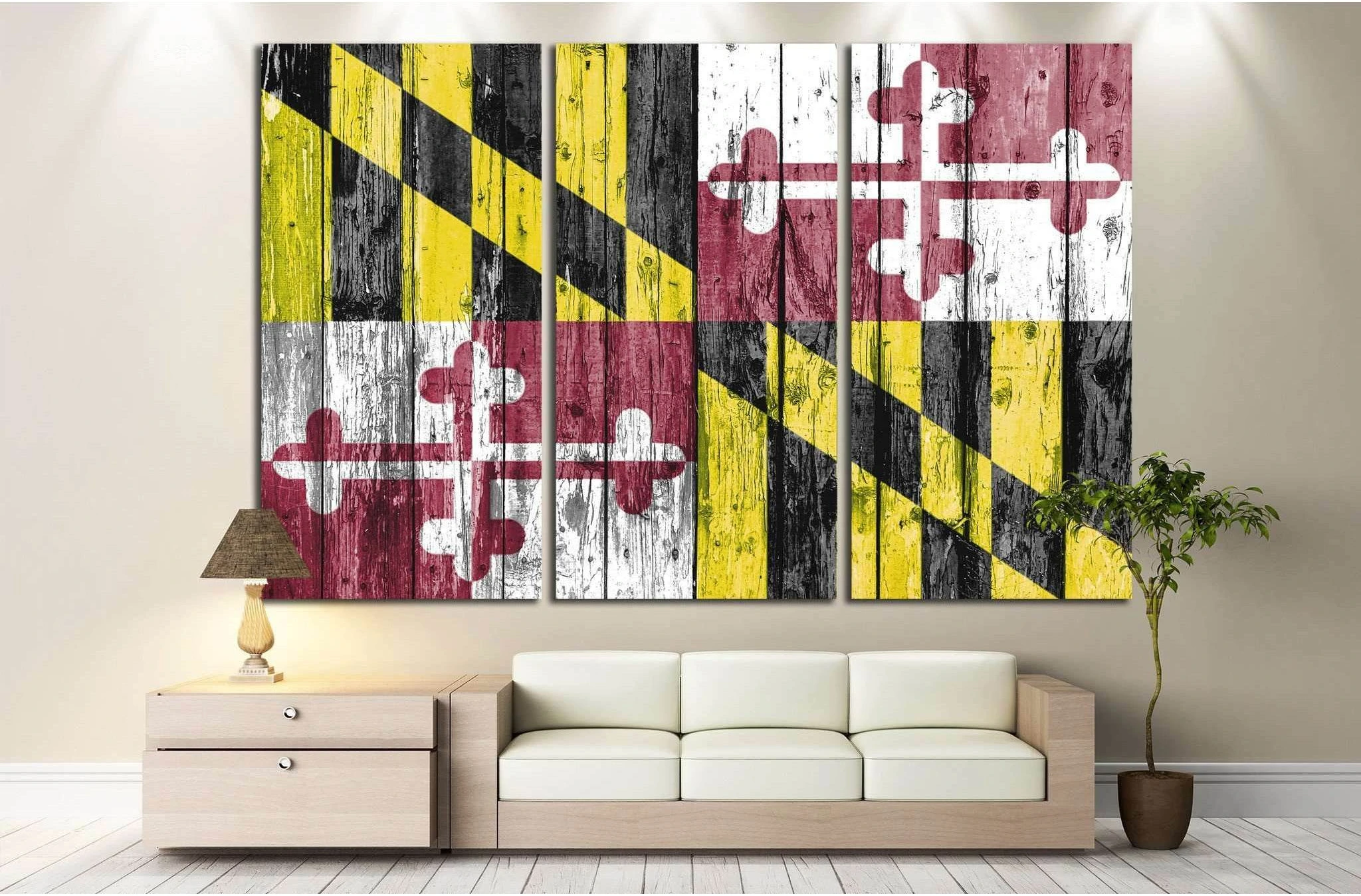 Maryland №654 Ready to Hang Canvas Print - Zellart Canvas Prints ALL_Products, s-654