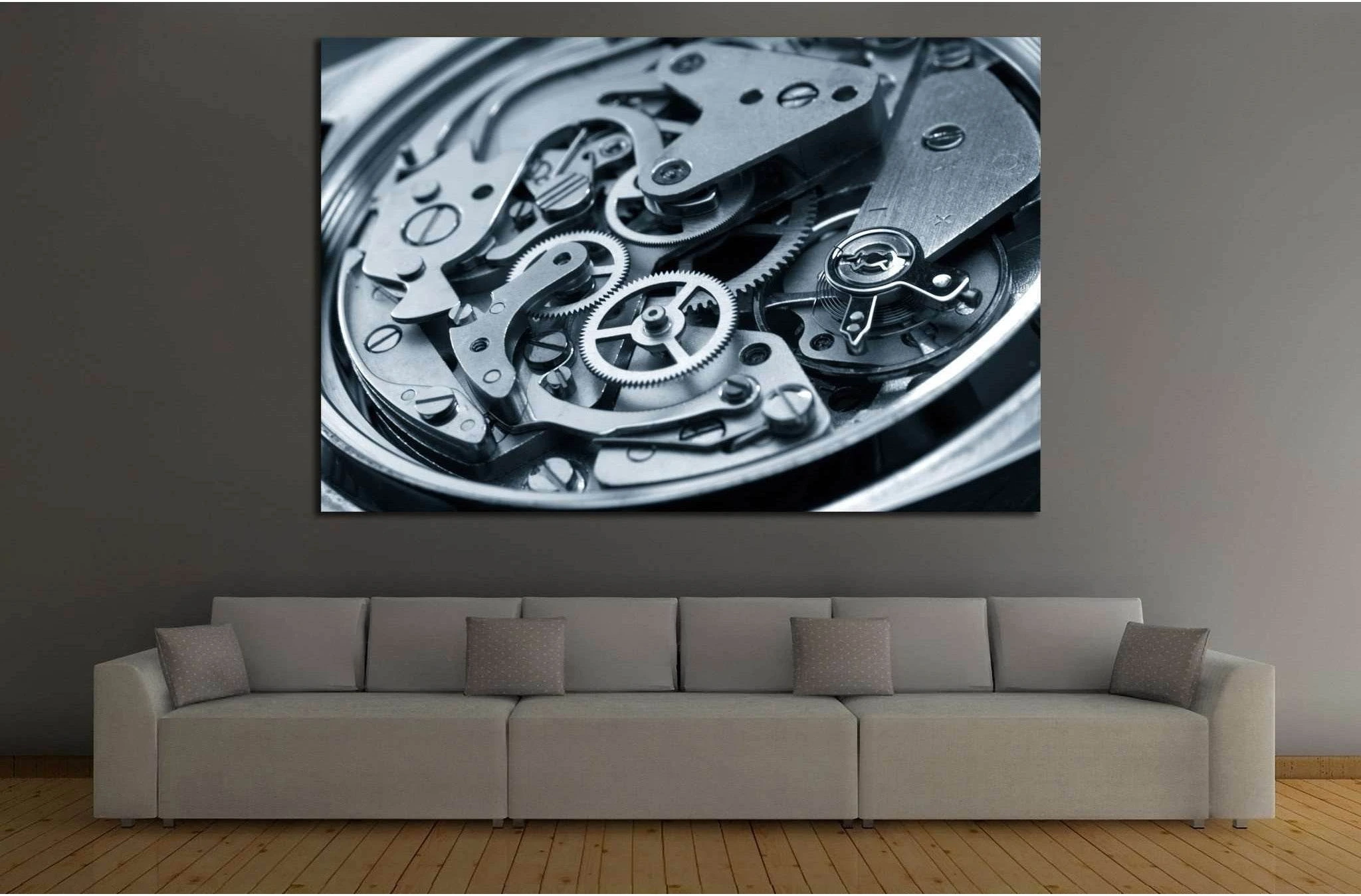 Mechanism of Clock №219 Ready to Hang Canvas Print - Zellart Canvas Prints ALL_Products, wd-219