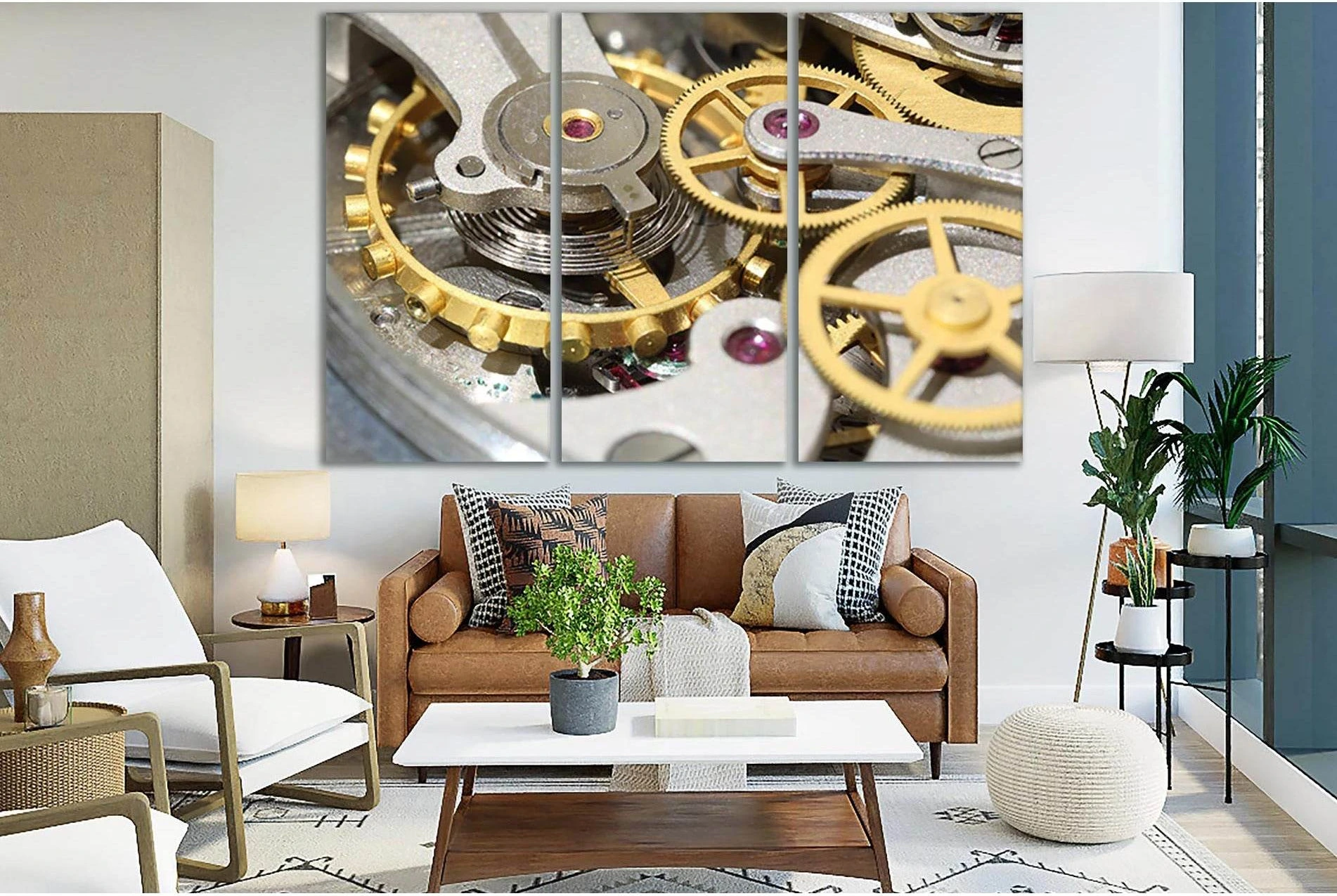 Mechanism Russian Stopwatch №SL736 Ready to Hang Canvas Print - Zellart Canvas Prints 0new, ALL_Products, Engine, Engines Wall Art
