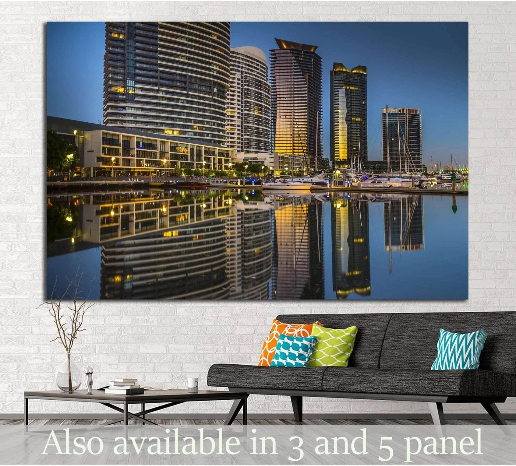 Melbourne city №812 Ready to Hang Canvas Print - Zellart Canvas Prints ALL_Products, s-812