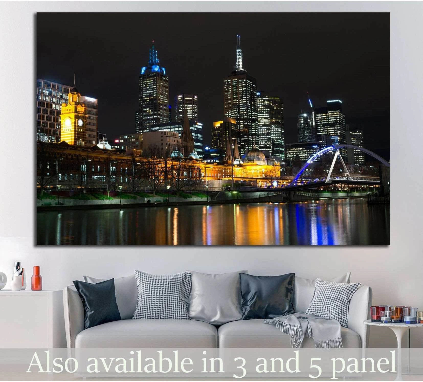 Melbourne's Central Business District №817 Ready to Hang Canvas Print - Zellart Canvas Prints ALL_Products, s-817