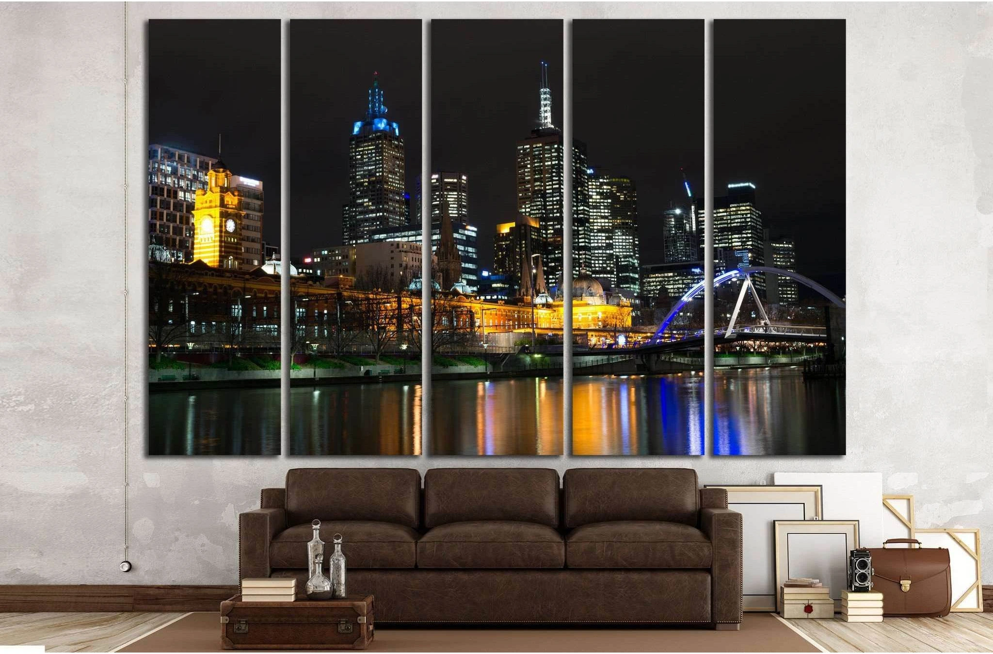 Melbourne's Central Business District №817 Ready to Hang Canvas Print - Zellart Canvas Prints ALL_Products, s-817