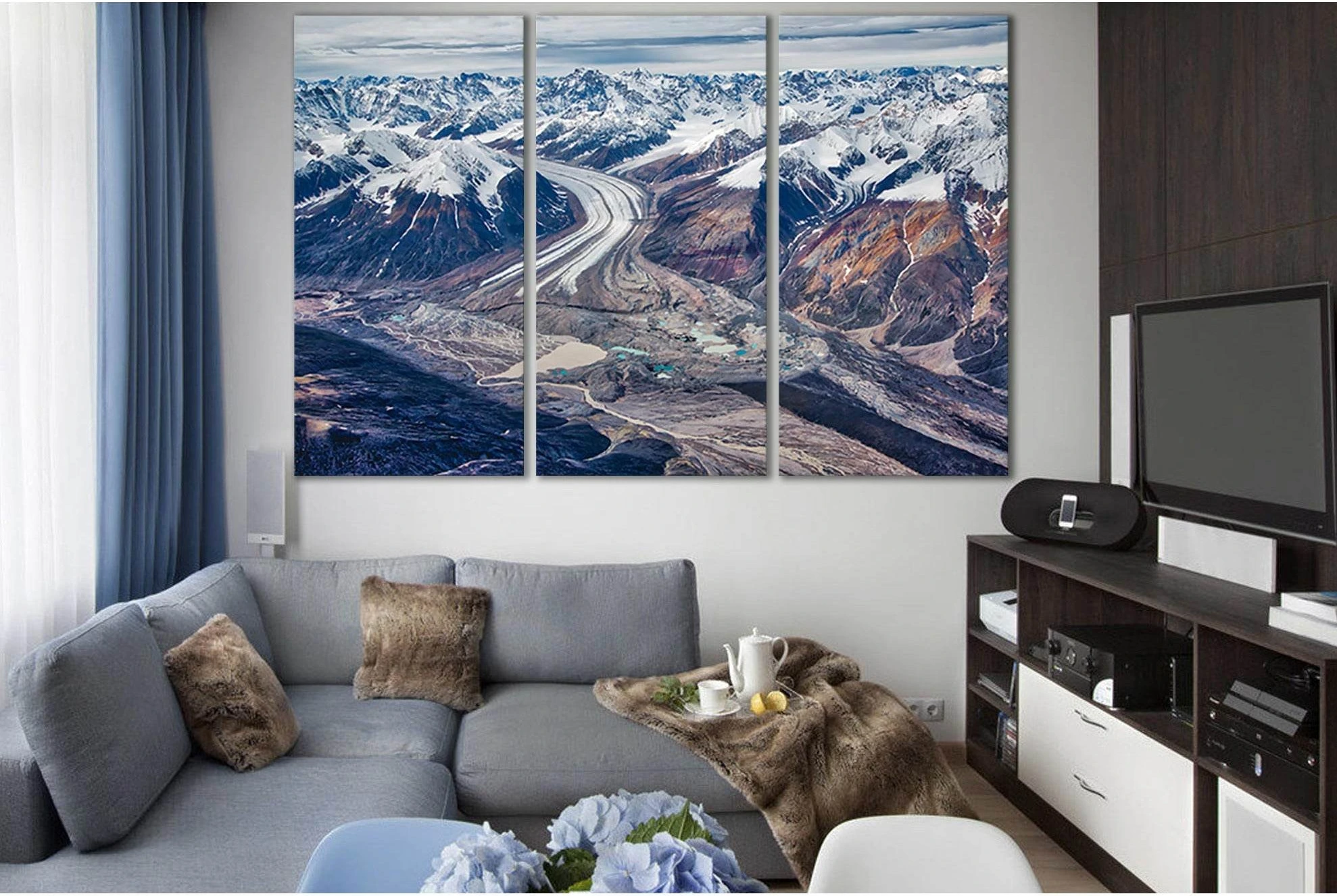 Melting Glacier In East Greenland №SL1319 Ready to Hang Canvas Print - Zellart Canvas Prints 0new, ALL_Products, Glacials