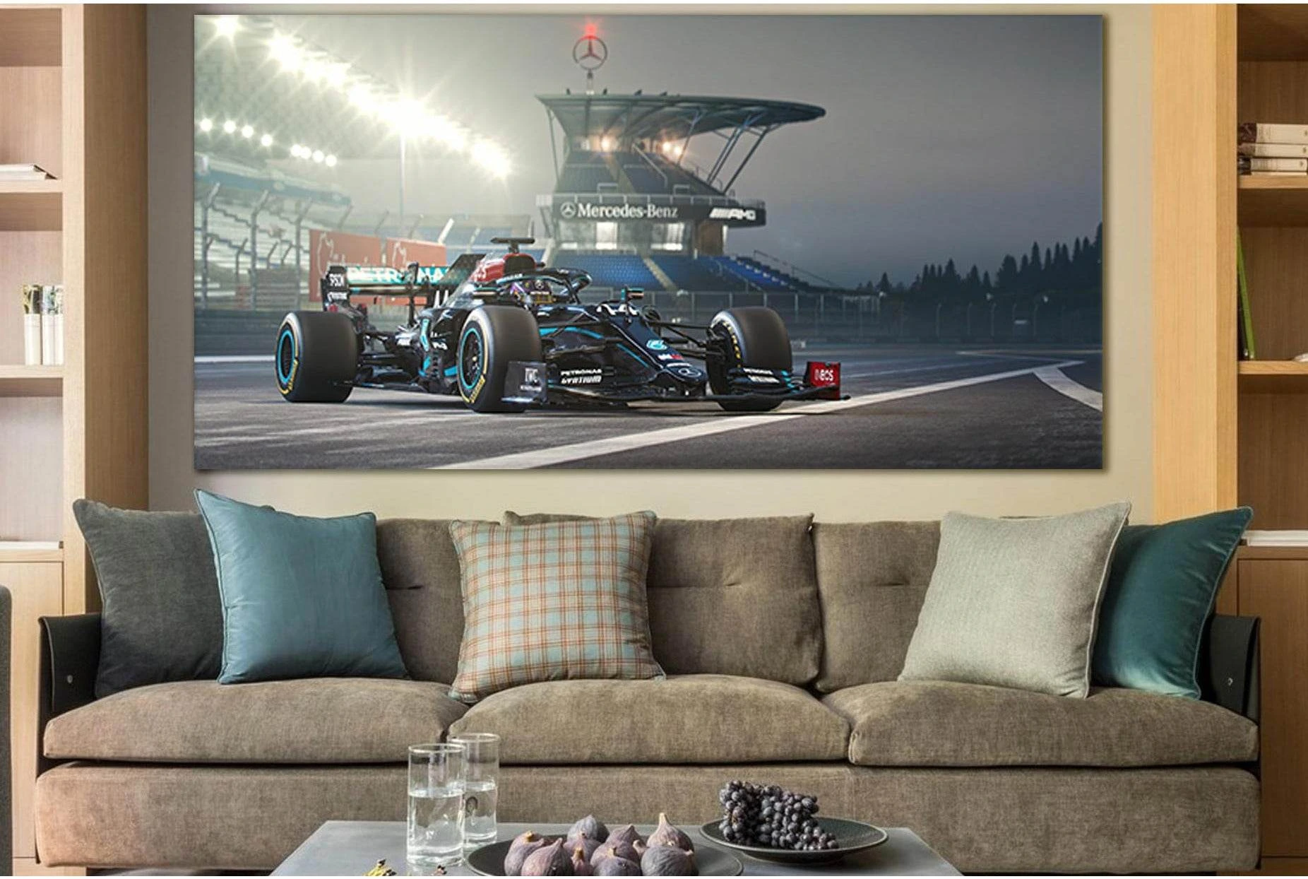 Mercedes-AMG F1 №SL943 Ready to Hang Canvas Print - Zellart Canvas Prints 0new, ALL_Products, Sports & Motivation