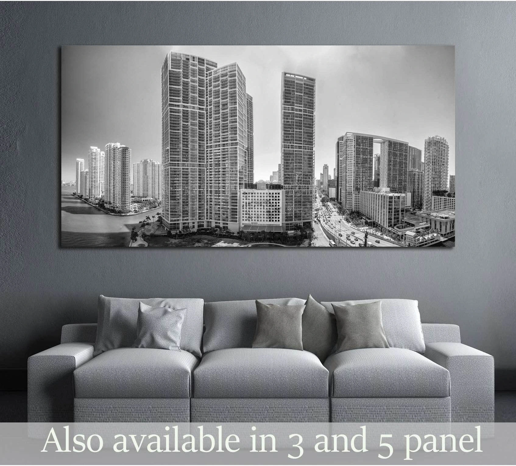 MIAMI №2735 Ready to Hang Canvas Print - Zellart Canvas Prints ALL_Products, s-2735