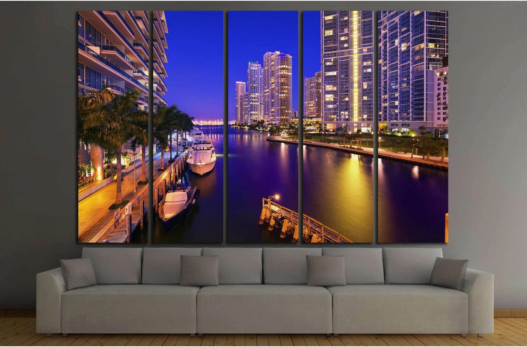 Miami, Florida, United States №1093 Ready to Hang Canvas Print - Zellart Canvas Prints ALL_Products, s-1093