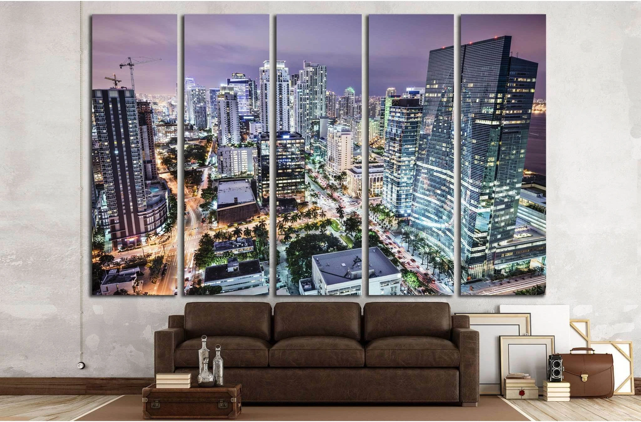Miami, Florida, USA №1091 Ready to Hang Canvas Print - Zellart Canvas Prints ALL_Products, s-1091