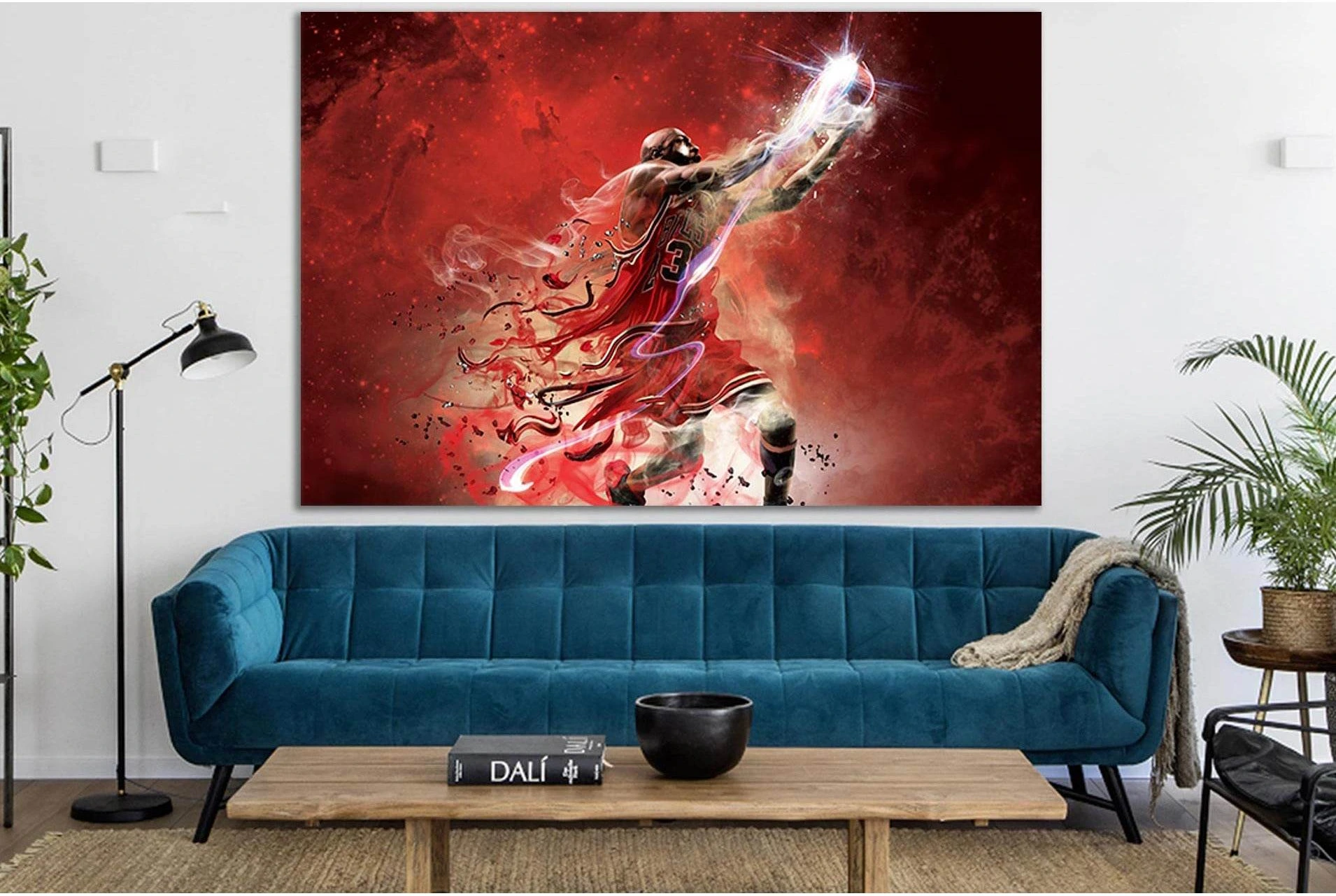 Michael Jordan Art Photos №SL947 Ready to Hang Canvas Print - Zellart Canvas Prints 0new, ALL_Products, Sports & Motivation