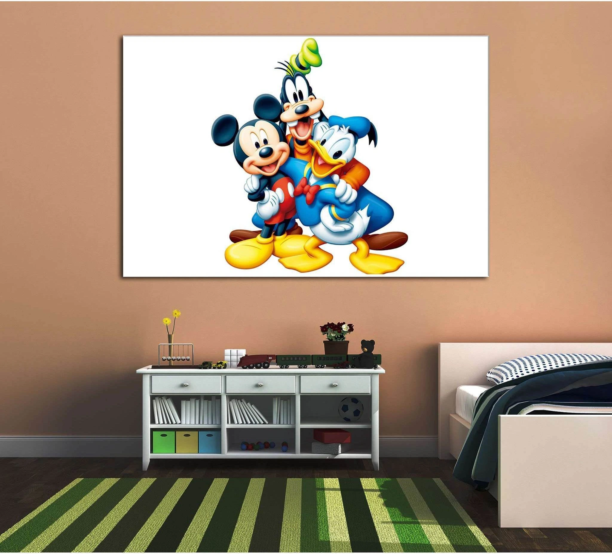 Mickey Mouse and his friends №2019 Ready to Hang Canvas Print - Zellart Canvas Prints ALL_Products