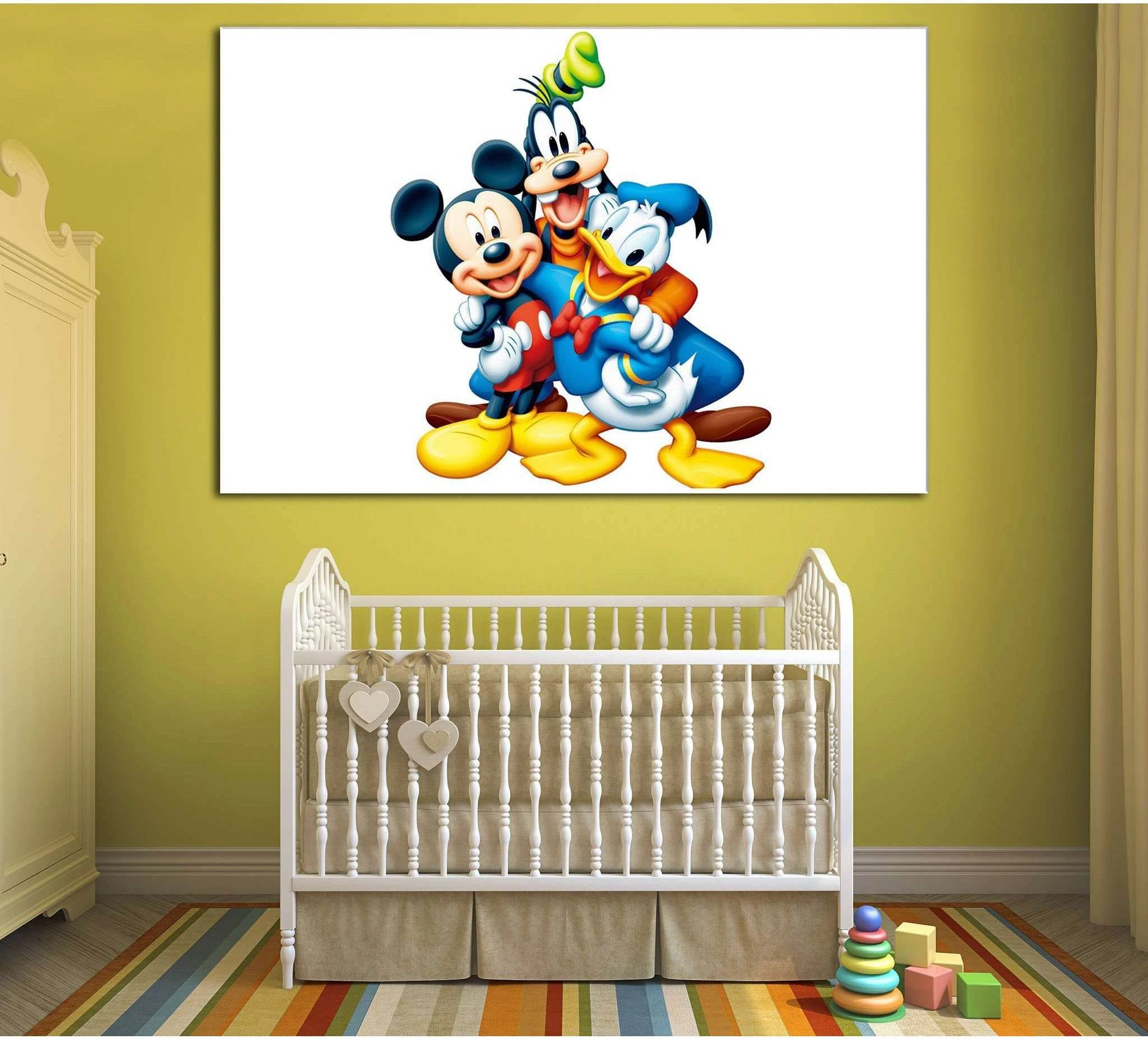 Mickey Mouse and his friends №2019 Ready to Hang Canvas Print - Zellart Canvas Prints ALL_Products