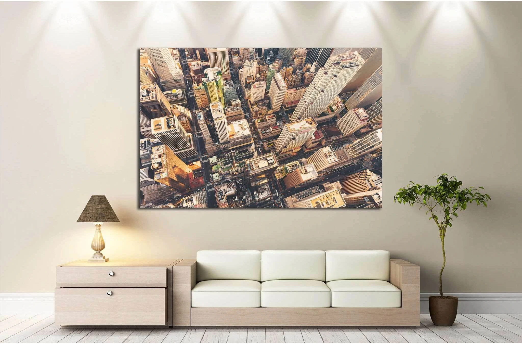 Midtown Manhattan, St Patrick's Cathedral №1227 Ready to Hang Canvas Print - Zellart Canvas Prints 0_NY_ART, ALL_Products, s-1227