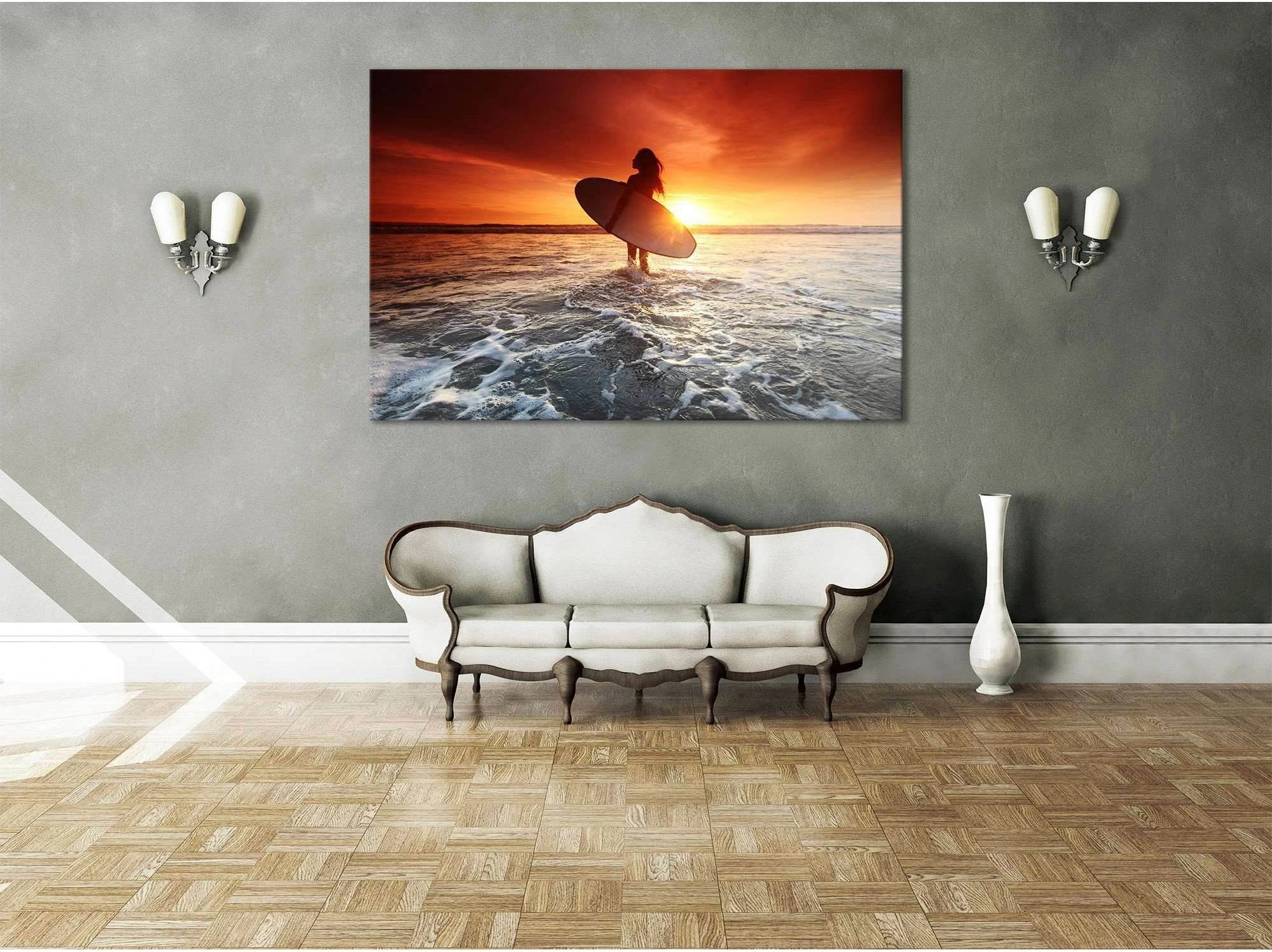 Modern Sunset №654 Ready to Hang Canvas Print - Zellart Canvas Prints ALL_Products, autopostr_pinterest_65155, autopostr_pinterest_65157, autopostr_pinterest_65158, autopostr_pinterest_65160