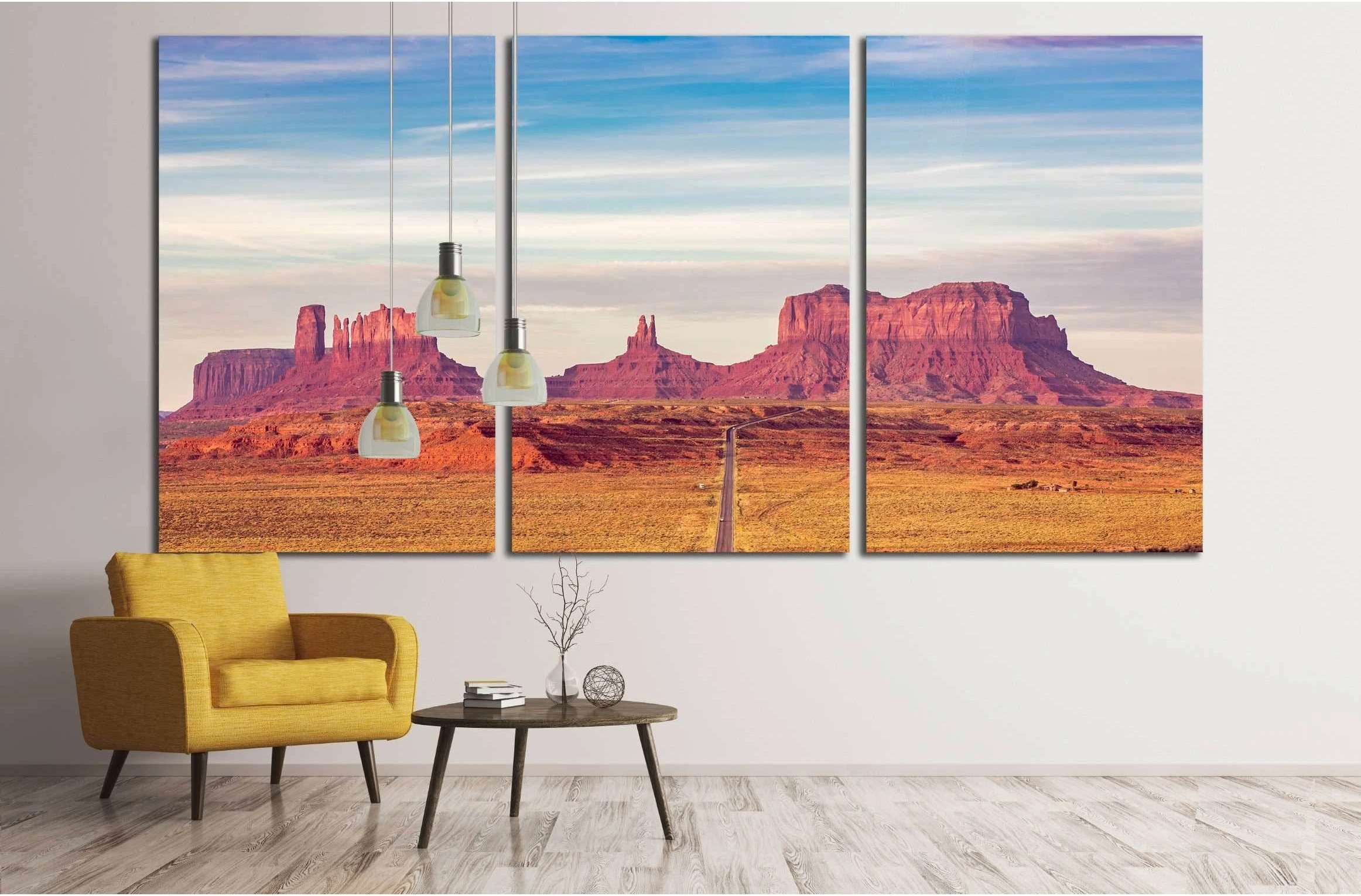 Monument Valley at sunrise №3082 Ready to Hang Canvas Print - Zellart Canvas Prints ALL_Products, s-3082