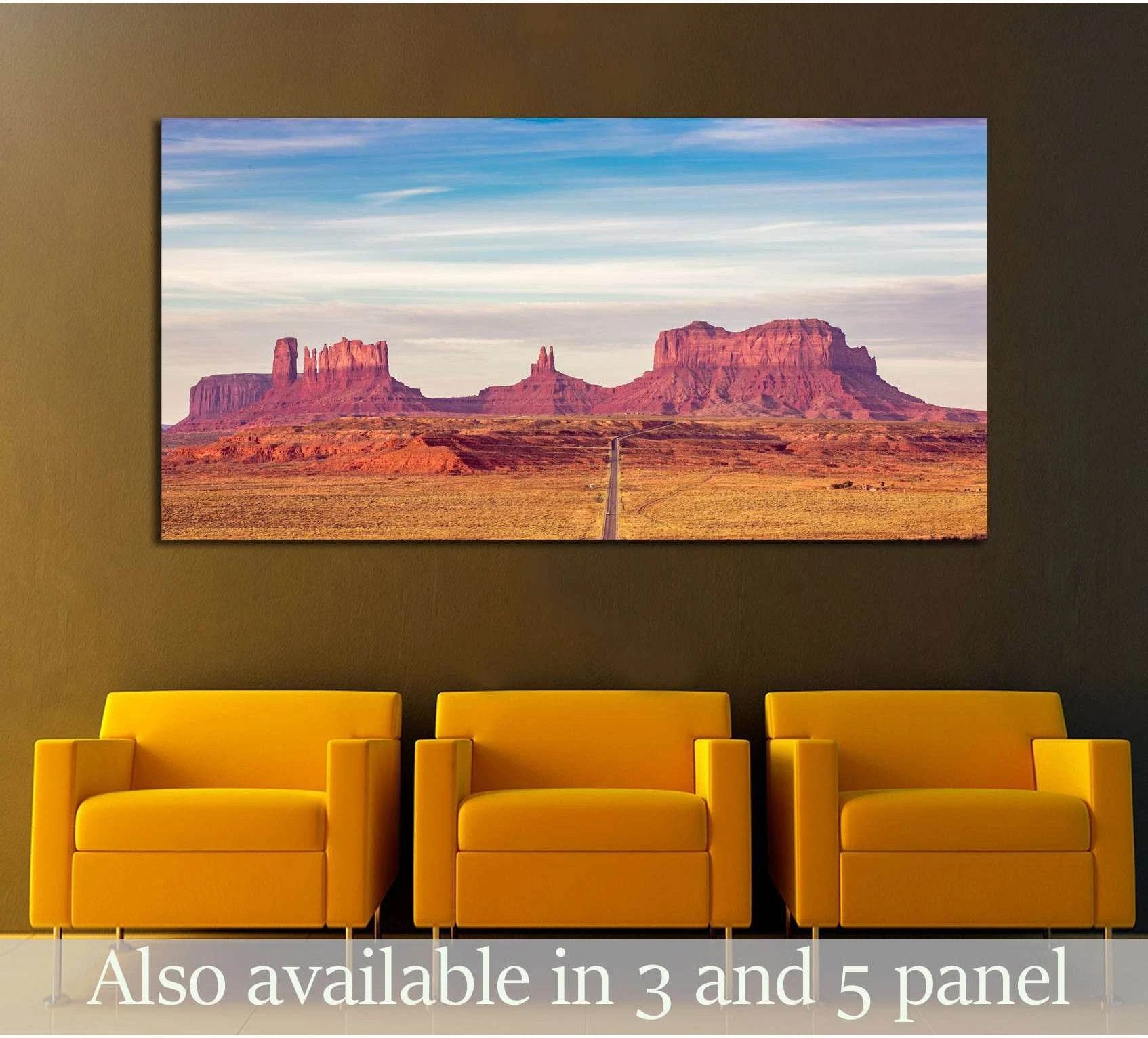 Monument Valley at sunrise №3082 Ready to Hang Canvas Print - Zellart Canvas Prints ALL_Products, s-3082