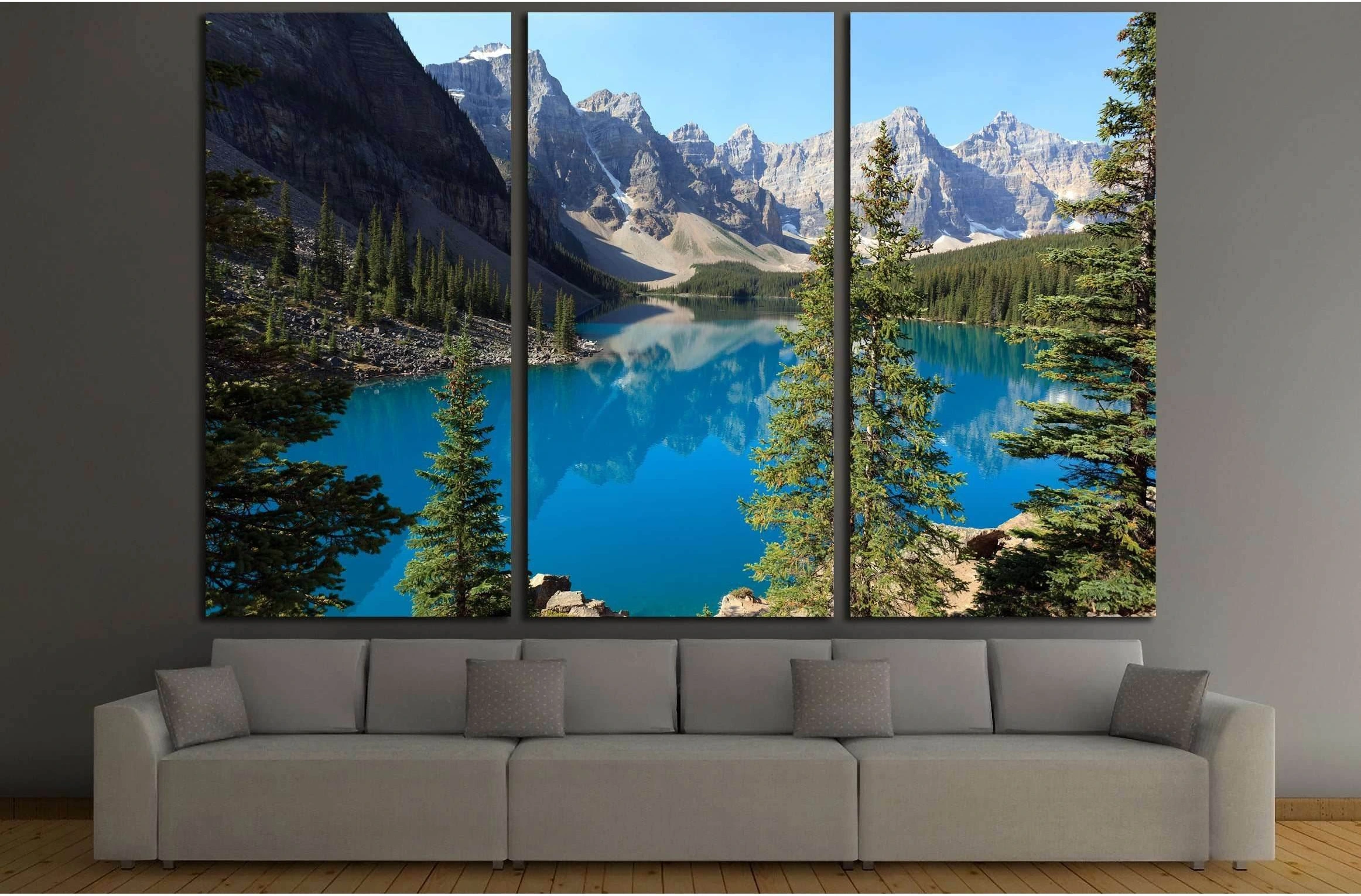 Moraine Lake №2870 Ready to Hang Canvas Print - Zellart Canvas Prints ALL_Products, s-2870