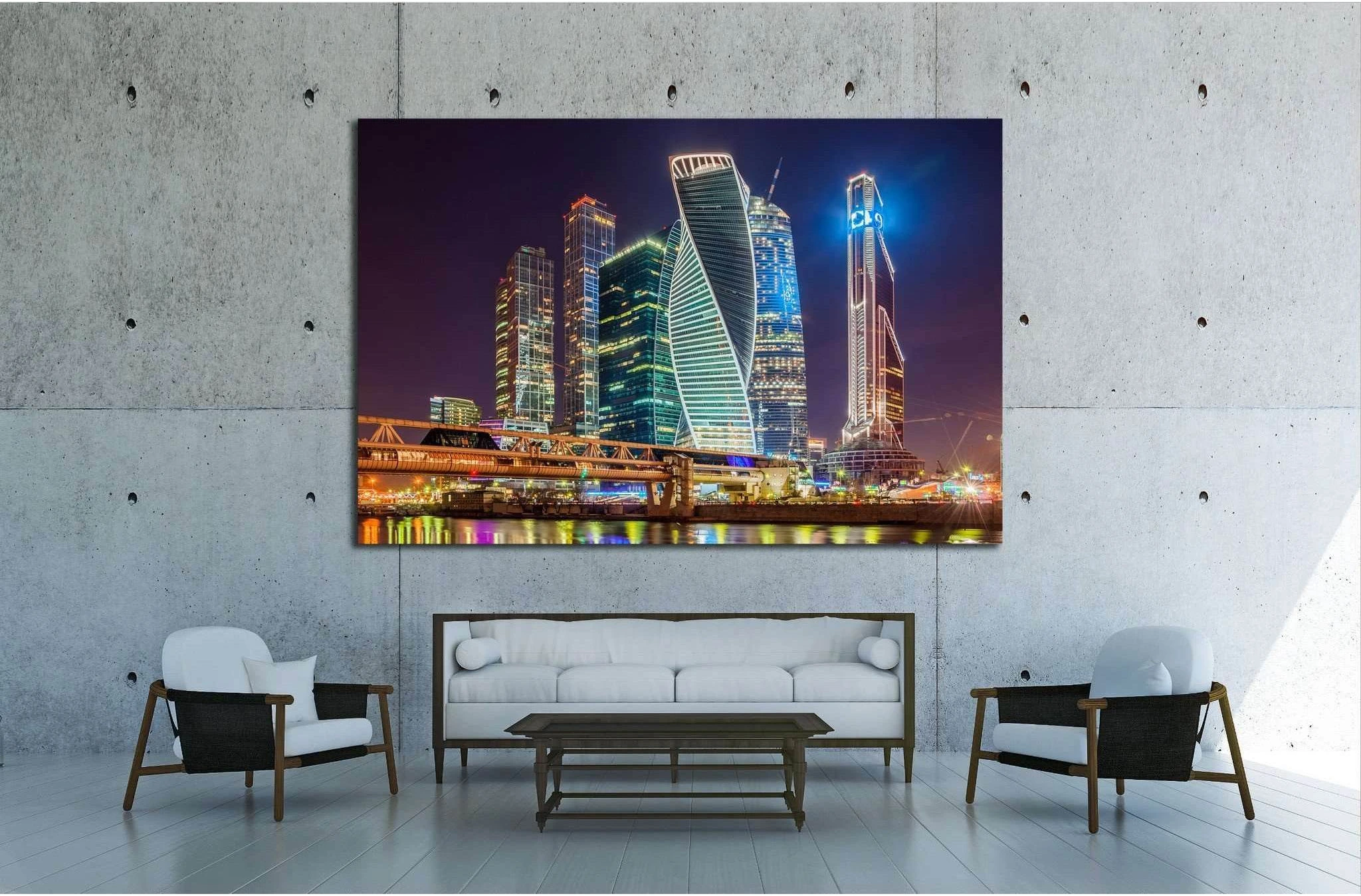 Moscow, Russia №1551 Ready to Hang Canvas Print - Zellart Canvas Prints ALL_Products, s-1551