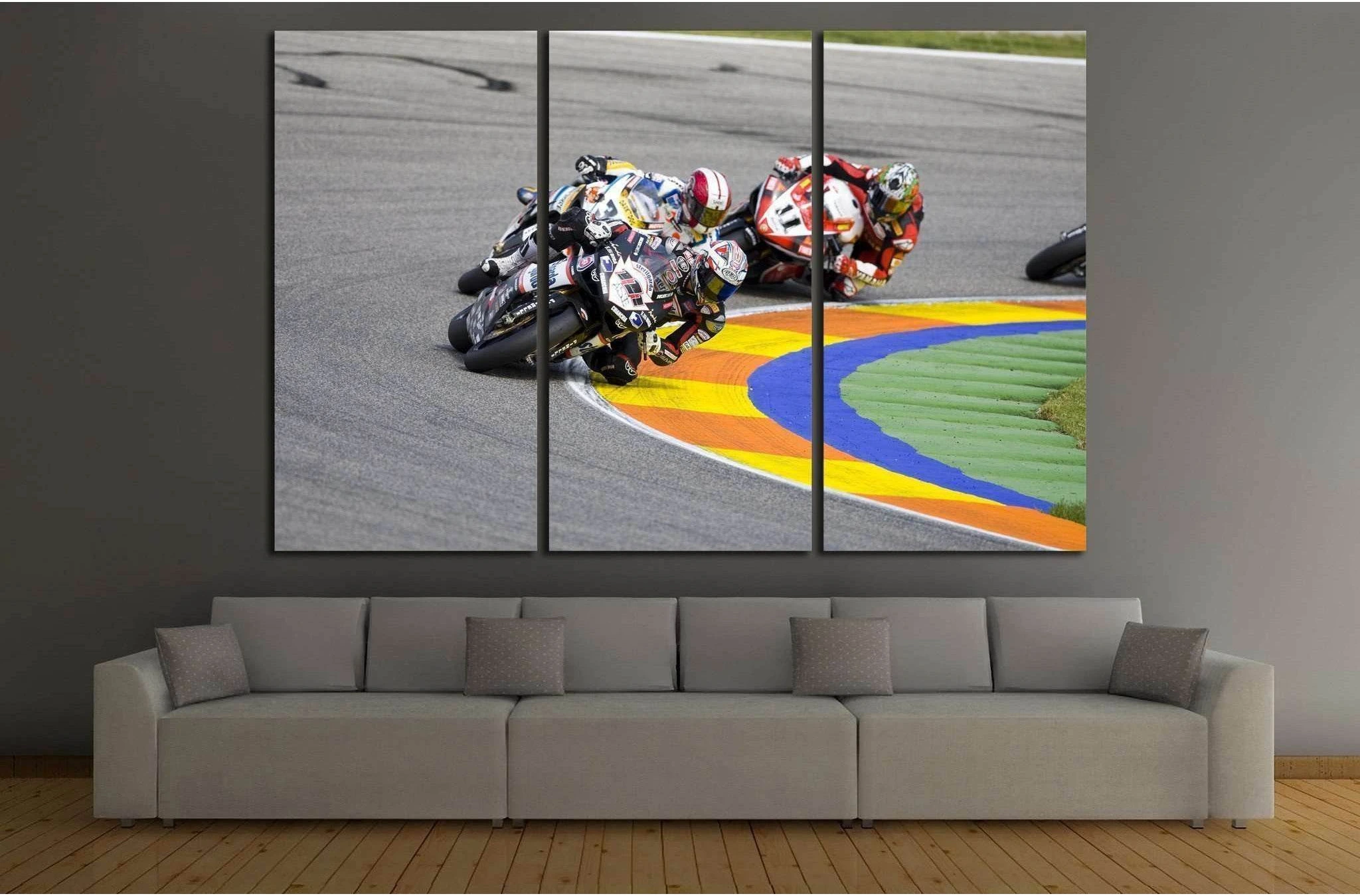 Moto GP Riders №162 Ready to Hang Canvas Print - Zellart Canvas Prints ALL_Products, wd-162