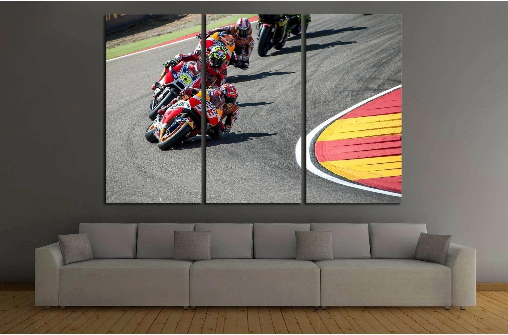 Moto GP Riders №164 Ready to Hang Canvas Print - Zellart Canvas Prints ALL_Products, wd-164