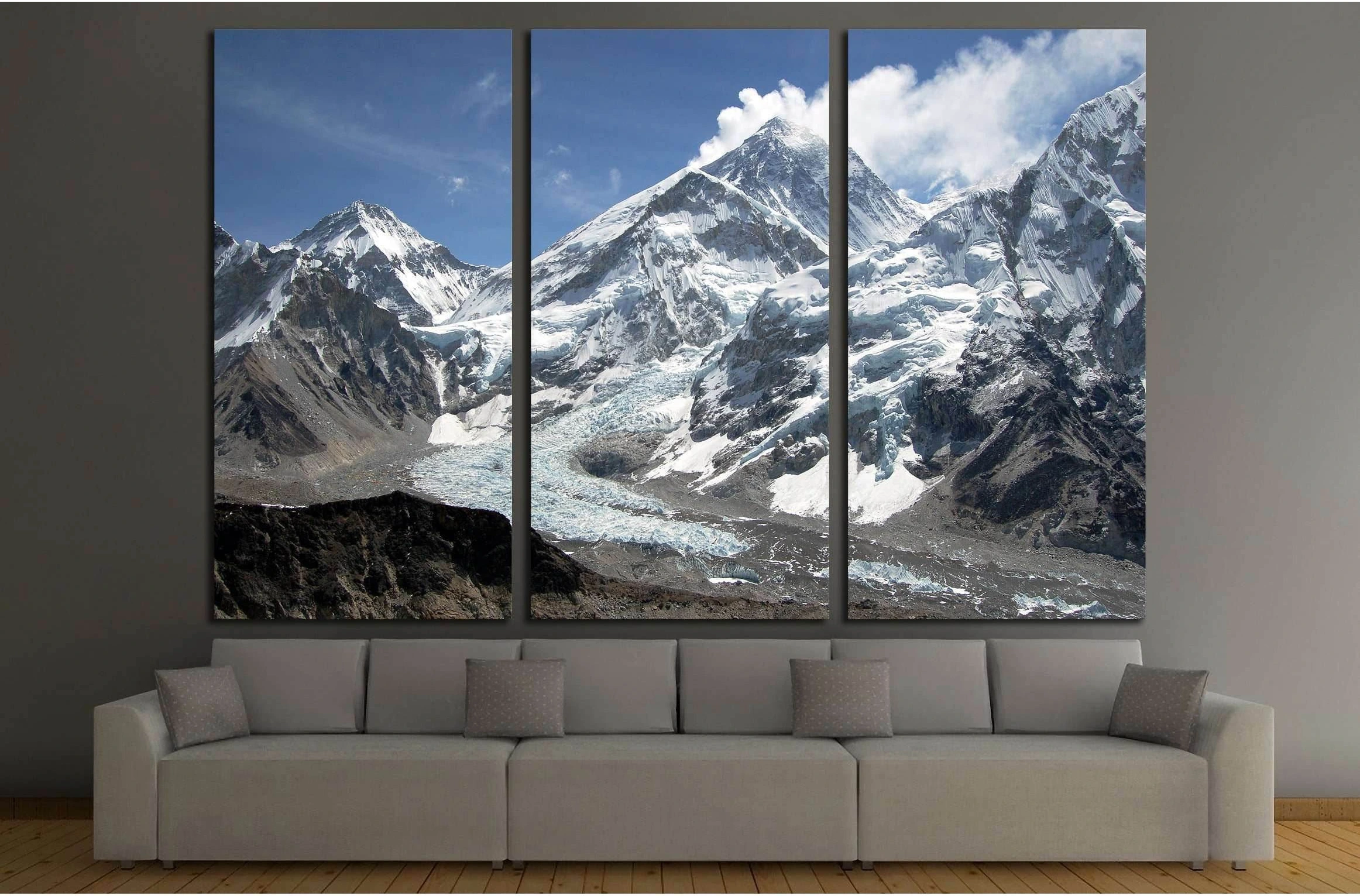 Mount Everest №2664 Ready to Hang Canvas Print - Zellart Canvas Prints ALL_Products, s-2664