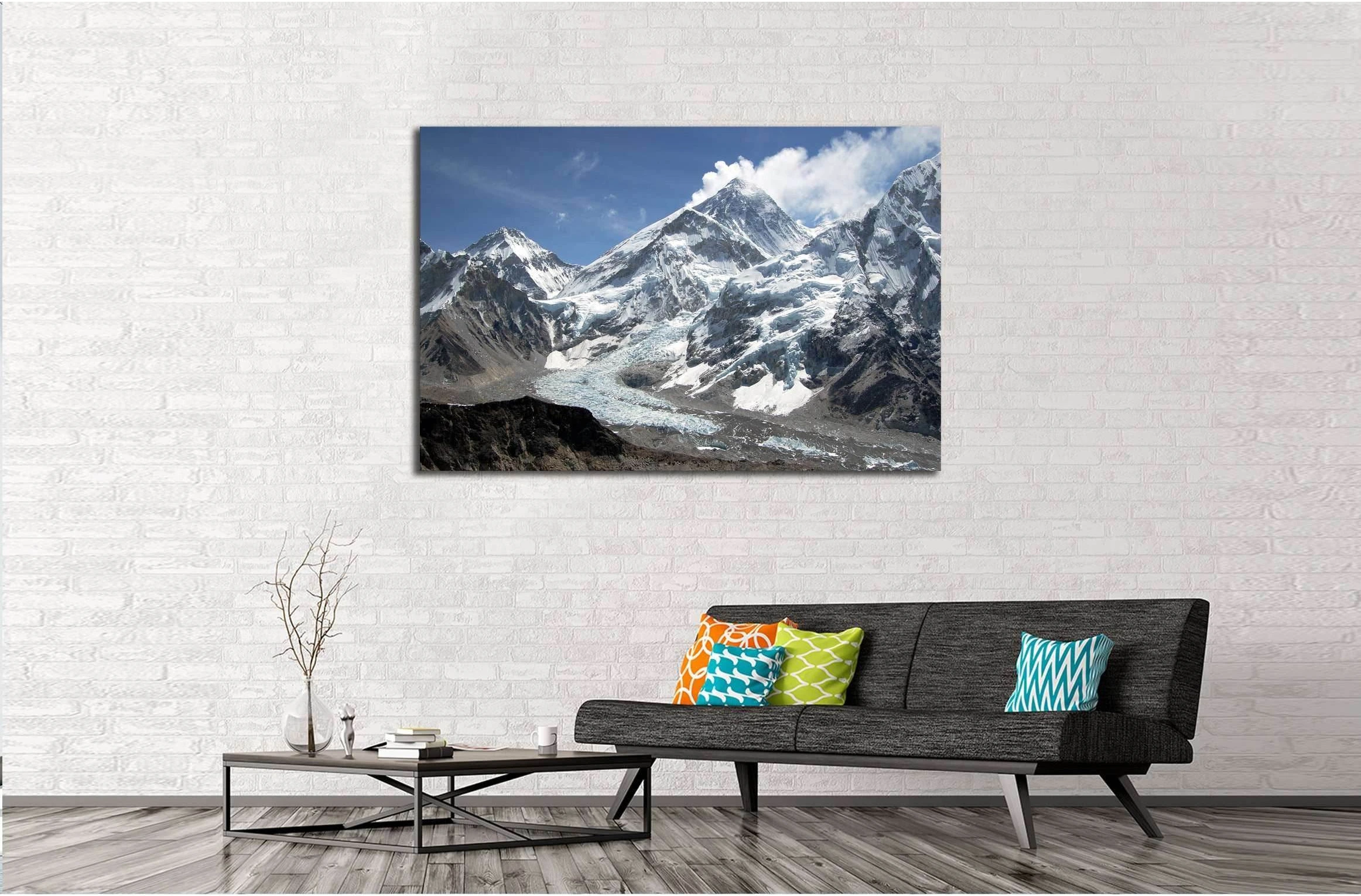 Mount Everest №2664 Ready to Hang Canvas Print - Zellart Canvas Prints ALL_Products, s-2664