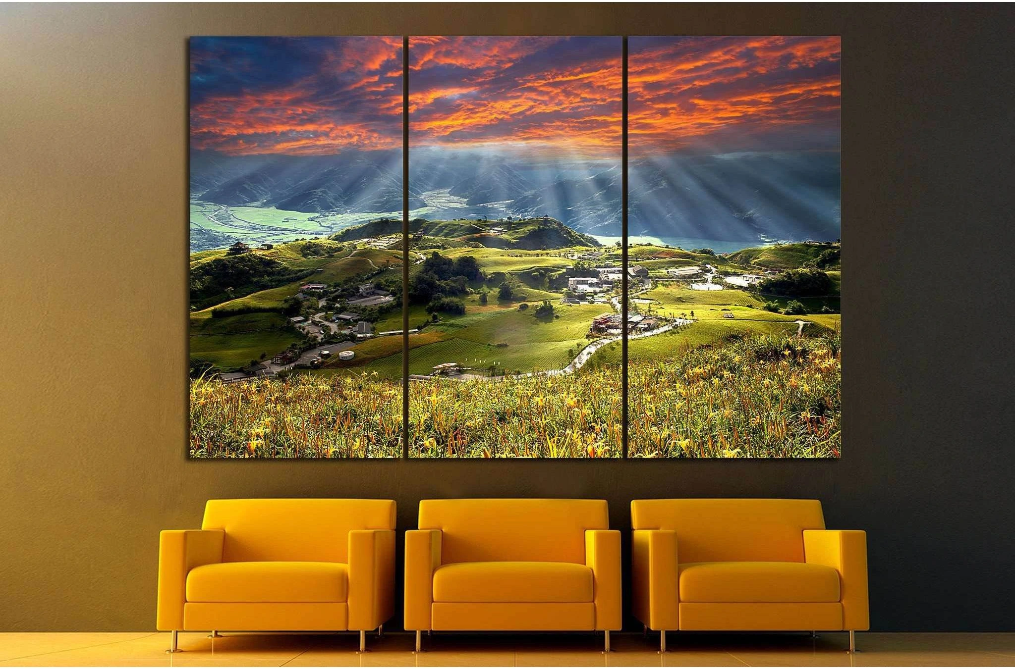 Mountain in Taiwan №606 Ready to Hang Canvas Print - Zellart Canvas Prints ALL_Products, s-606
