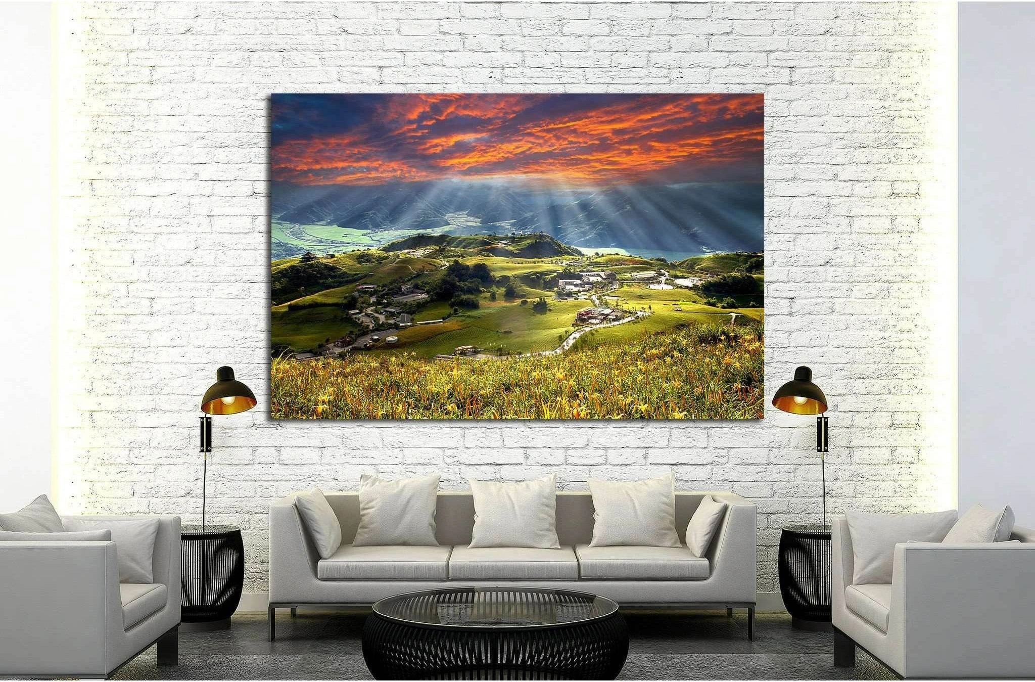 Mountain in Taiwan №606 Ready to Hang Canvas Print - Zellart Canvas Prints ALL_Products, s-606