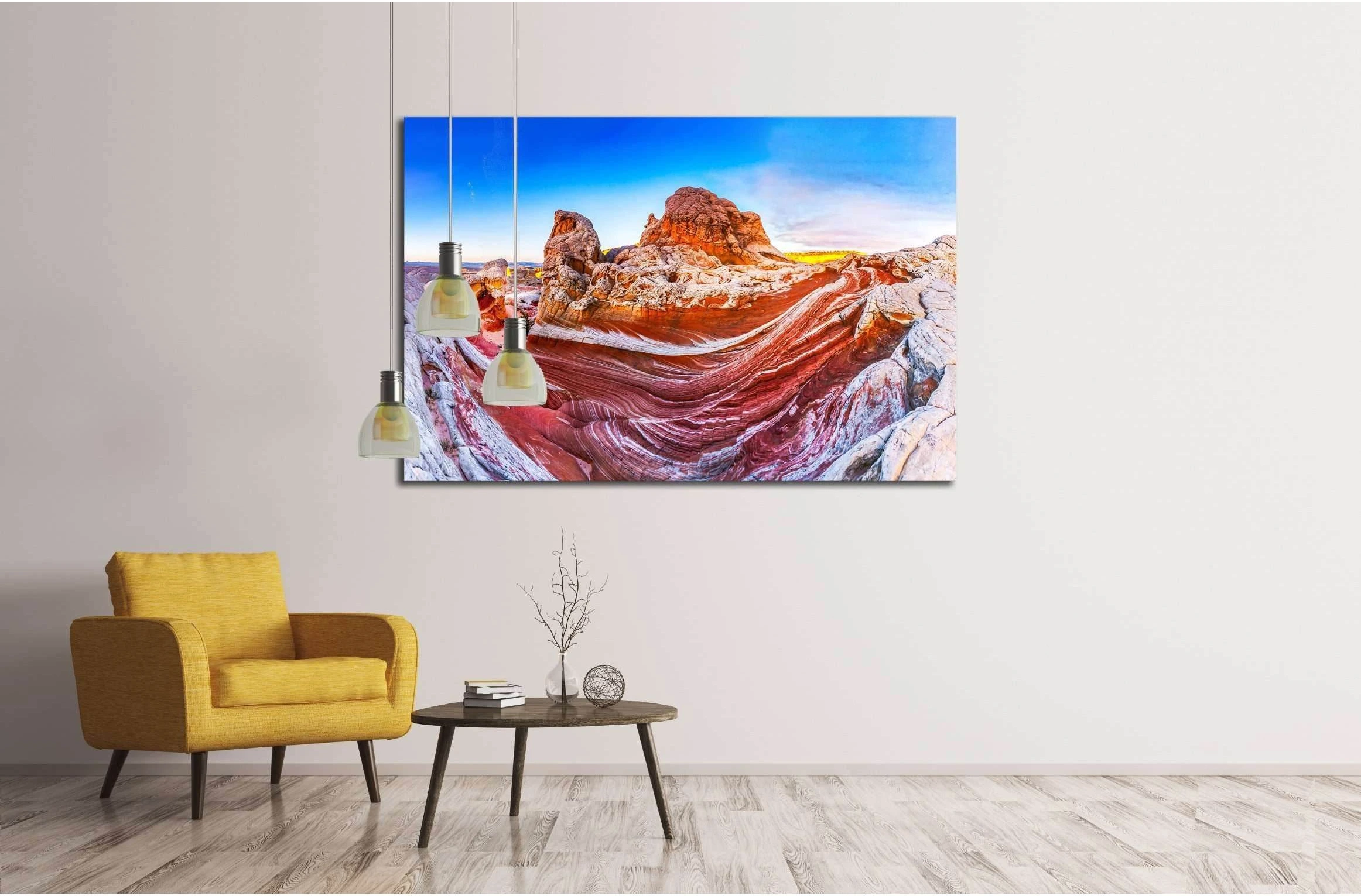 Mountain panoramic landscape №2820 Ready to Hang Canvas Print - Zellart Canvas Prints ALL_Products, s-2820