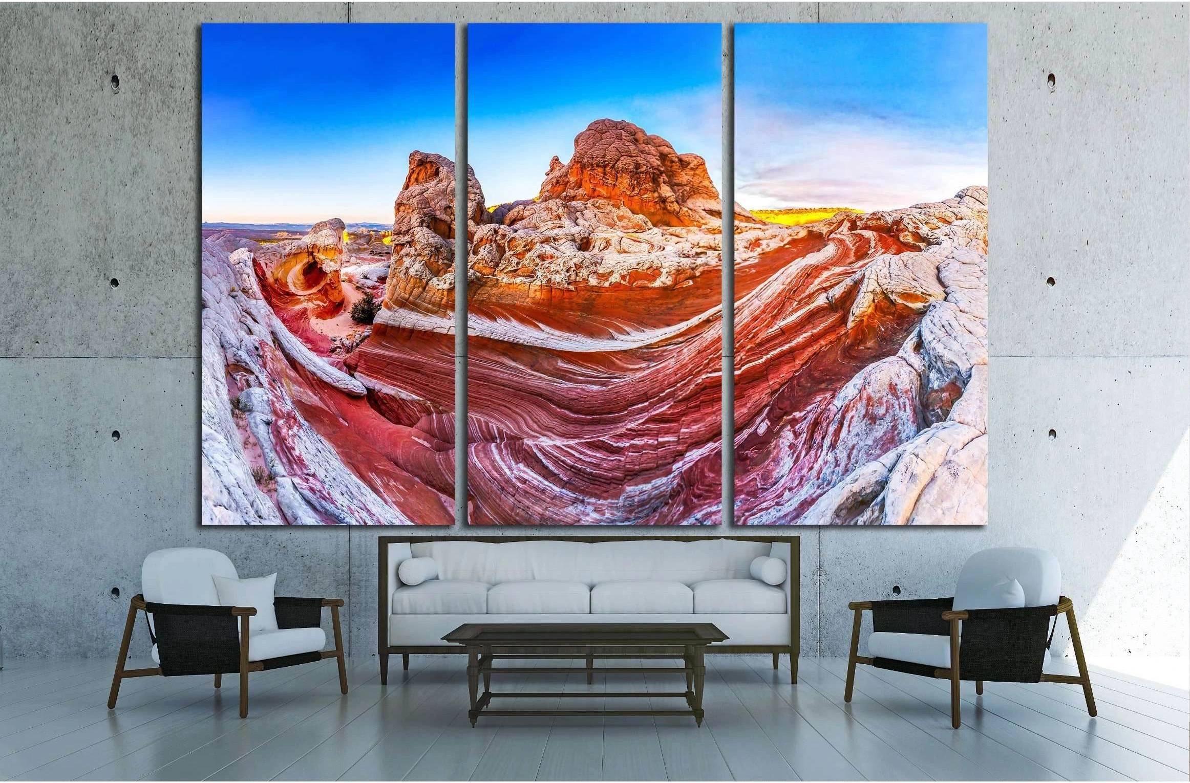Mountain panoramic landscape №2820 Ready to Hang Canvas Print - Zellart Canvas Prints ALL_Products, s-2820