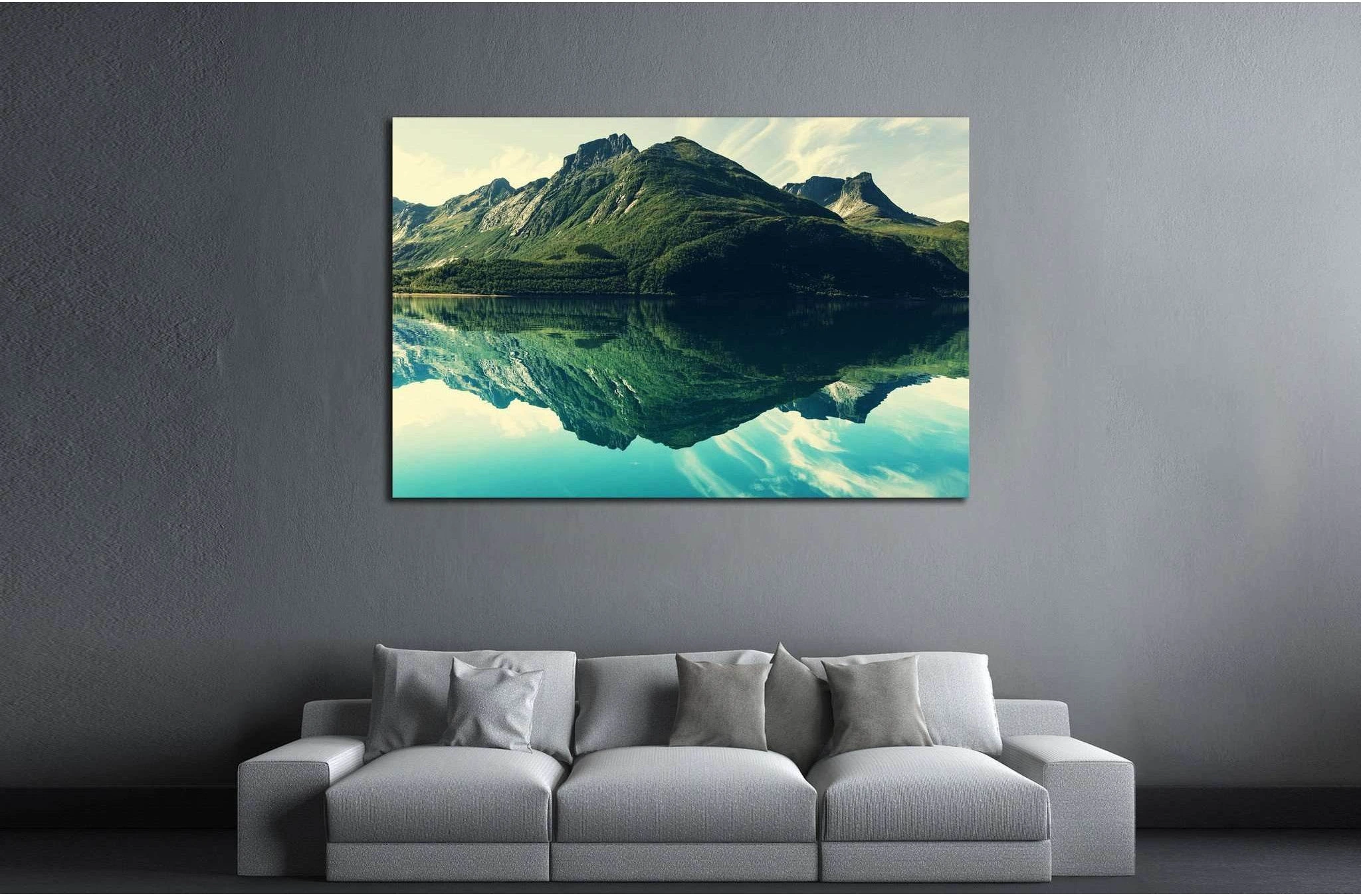 Mountains №548 Ready to Hang Canvas Print - Zellart Canvas Prints ALL_Products, s-548