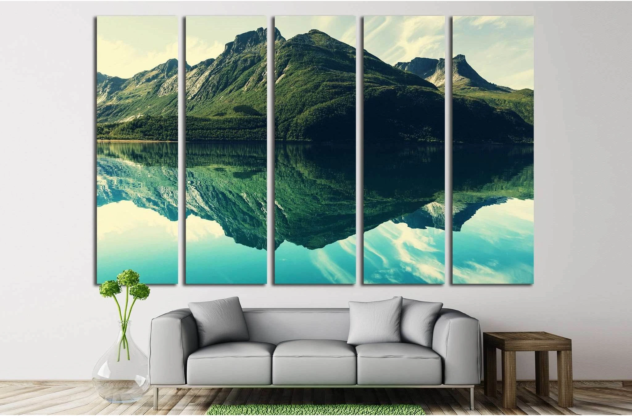 Mountains №548 Ready to Hang Canvas Print - Zellart Canvas Prints ALL_Products, s-548