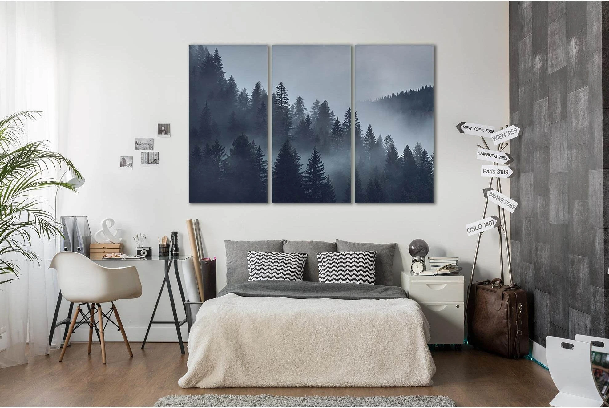 Mystical Forest №Sl30 Ready to Hang Canvas Print - Zellart Canvas Prints 0new, ALL_Products, Nature & Landscapes Canvas Print