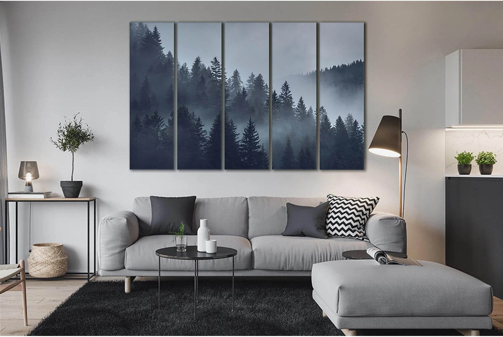Mystical Forest №Sl30 Ready to Hang Canvas Print - Zellart Canvas Prints 0new, ALL_Products, Nature & Landscapes Canvas Print