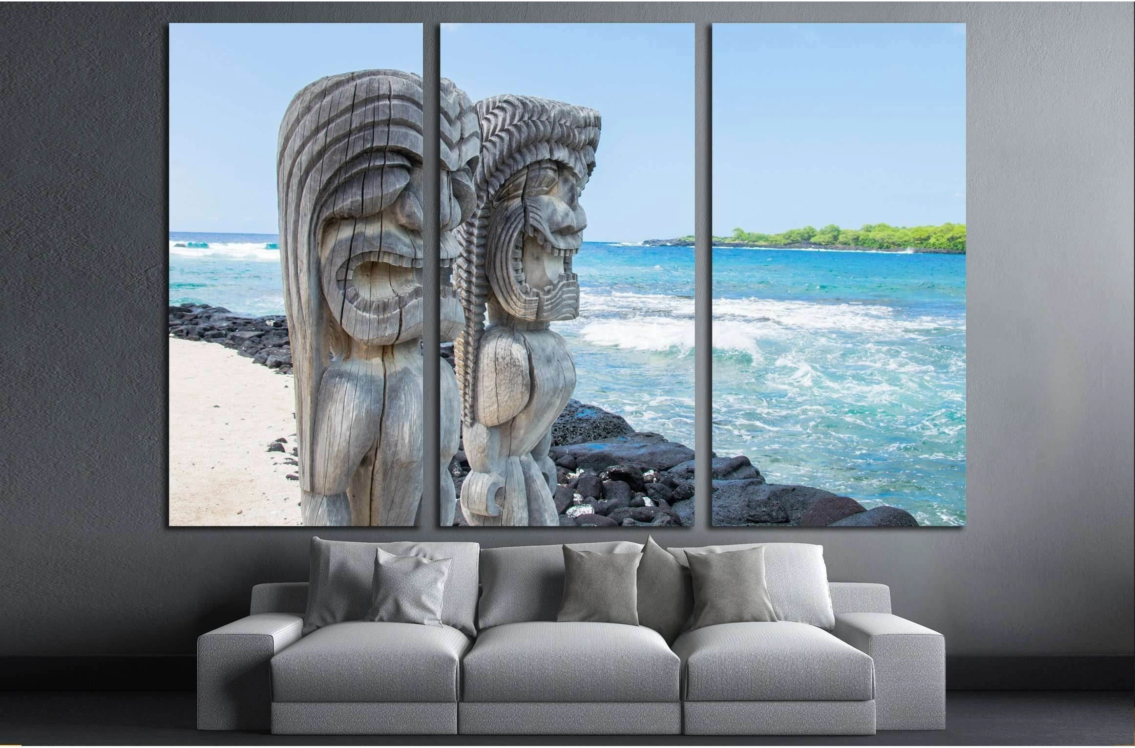 National Park. Hawaii №3137 Ready to Hang Canvas Print - Zellart Canvas Prints ALL_Products, s-3137